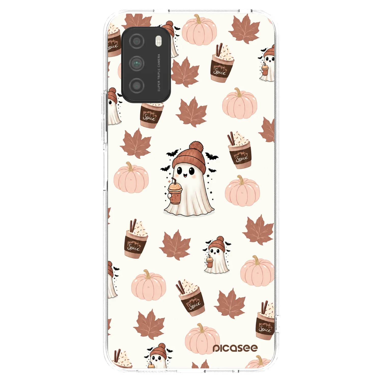Picasee διαφανής θήκη σιλικόνης Xiaomi Poco M3 - Pumpkin spice