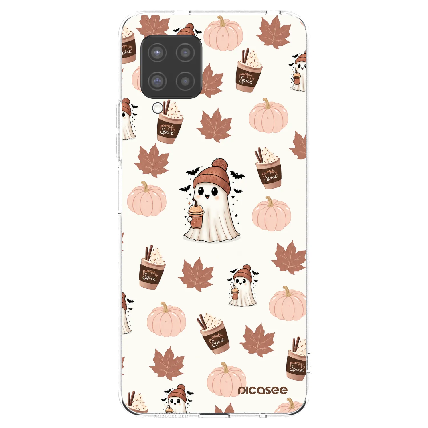 Picasee διαφανής θήκη σιλικόνης Samsung Galaxy A42 A426B - Pumpkin spice