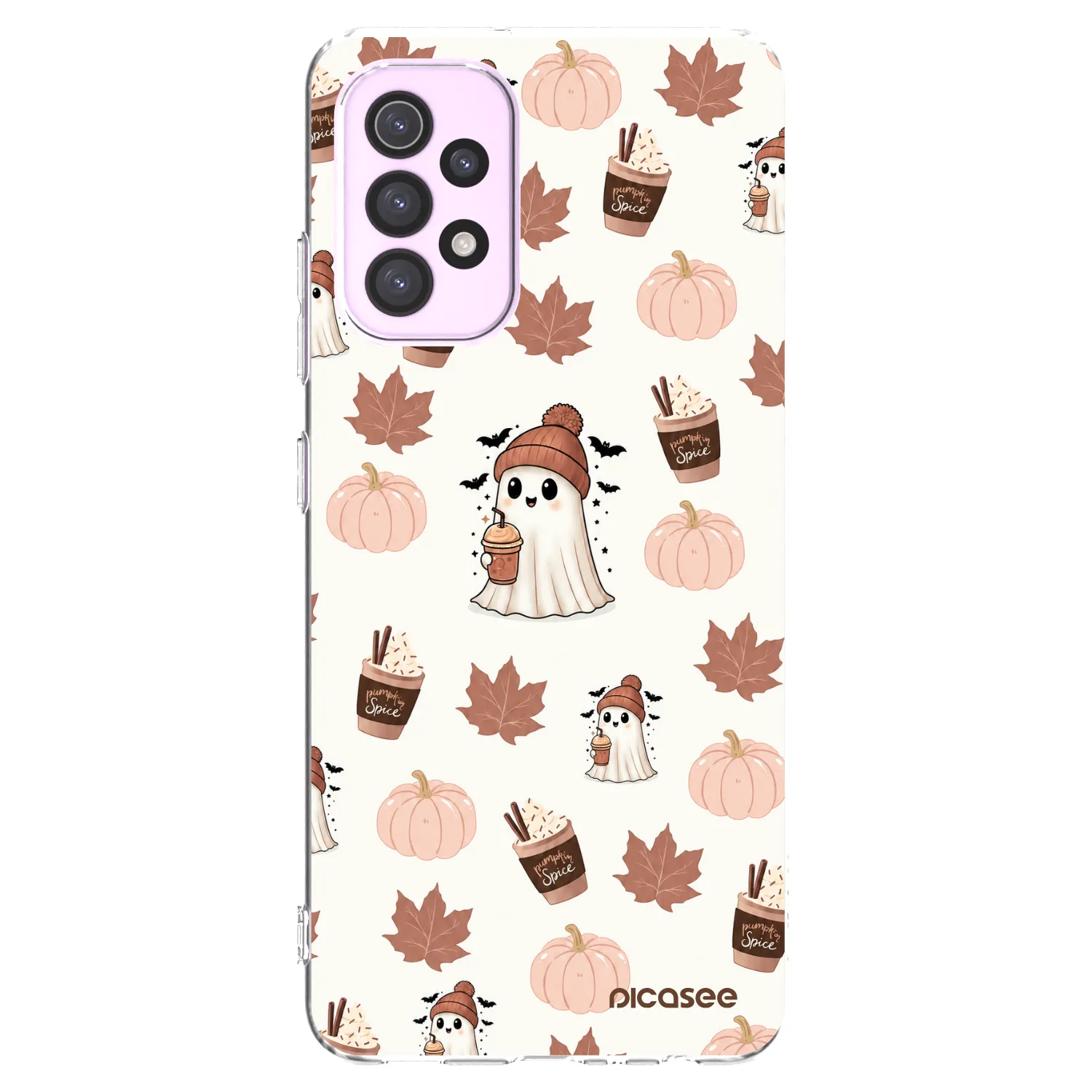 Picasee διαφανής θήκη σιλικόνης Samsung Galaxy A32 5G A326B - Pumpkin spice