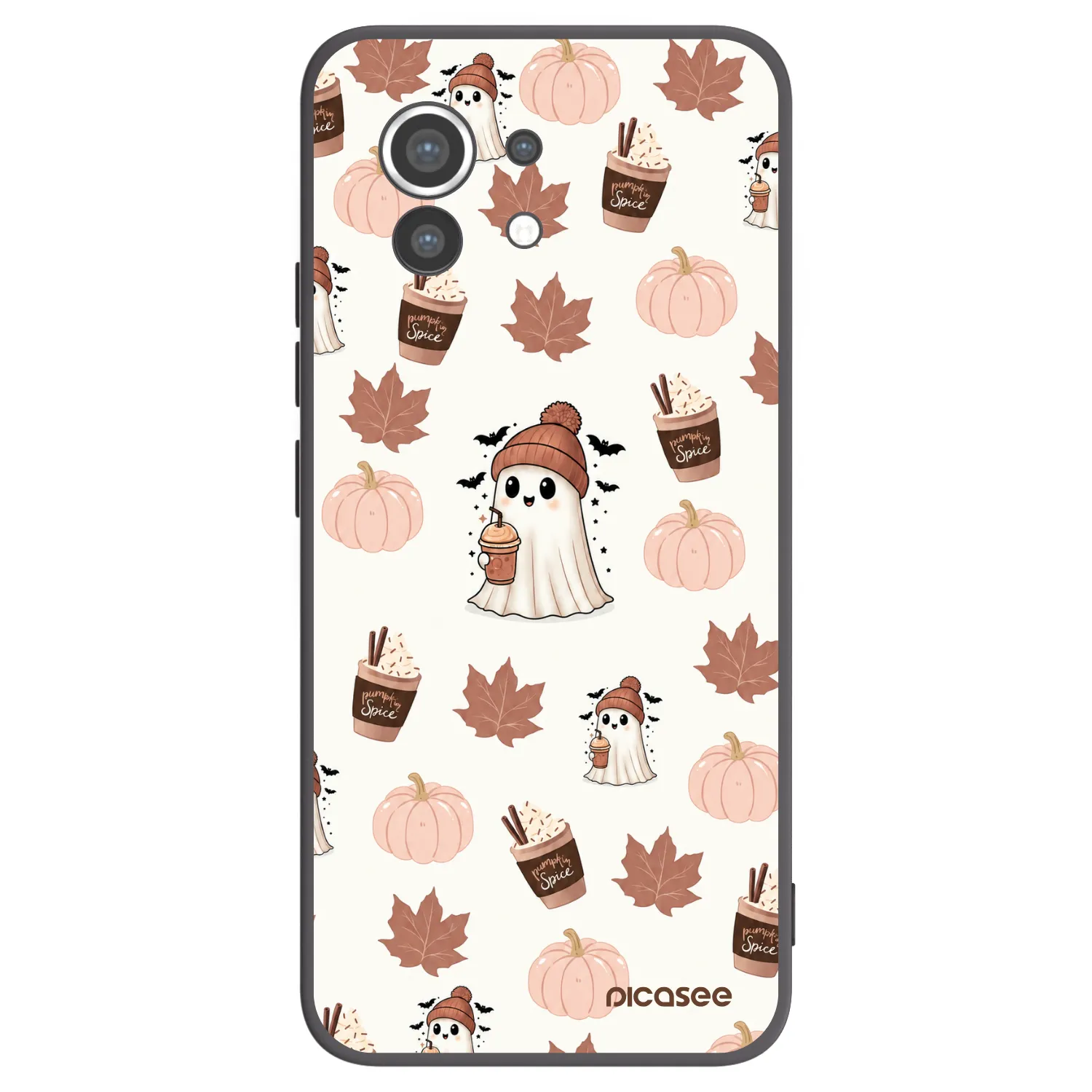 Picasee Μαύρη θήκη σιλικόνης για Xiaomi Mi 11 - Pumpkin spice
