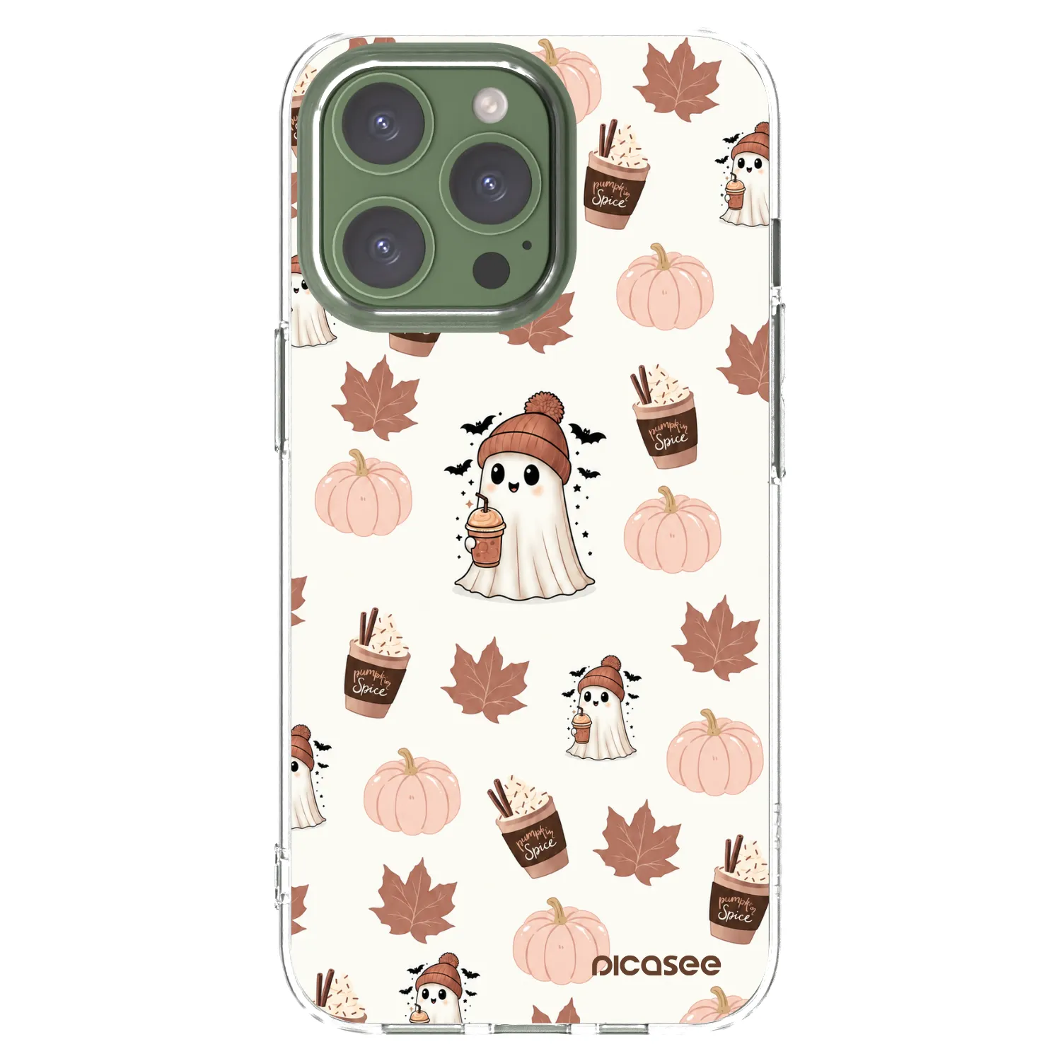 Picasee διαφανής θήκη σιλικόνης Apple iPhone 13 Pro - Pumpkin spice