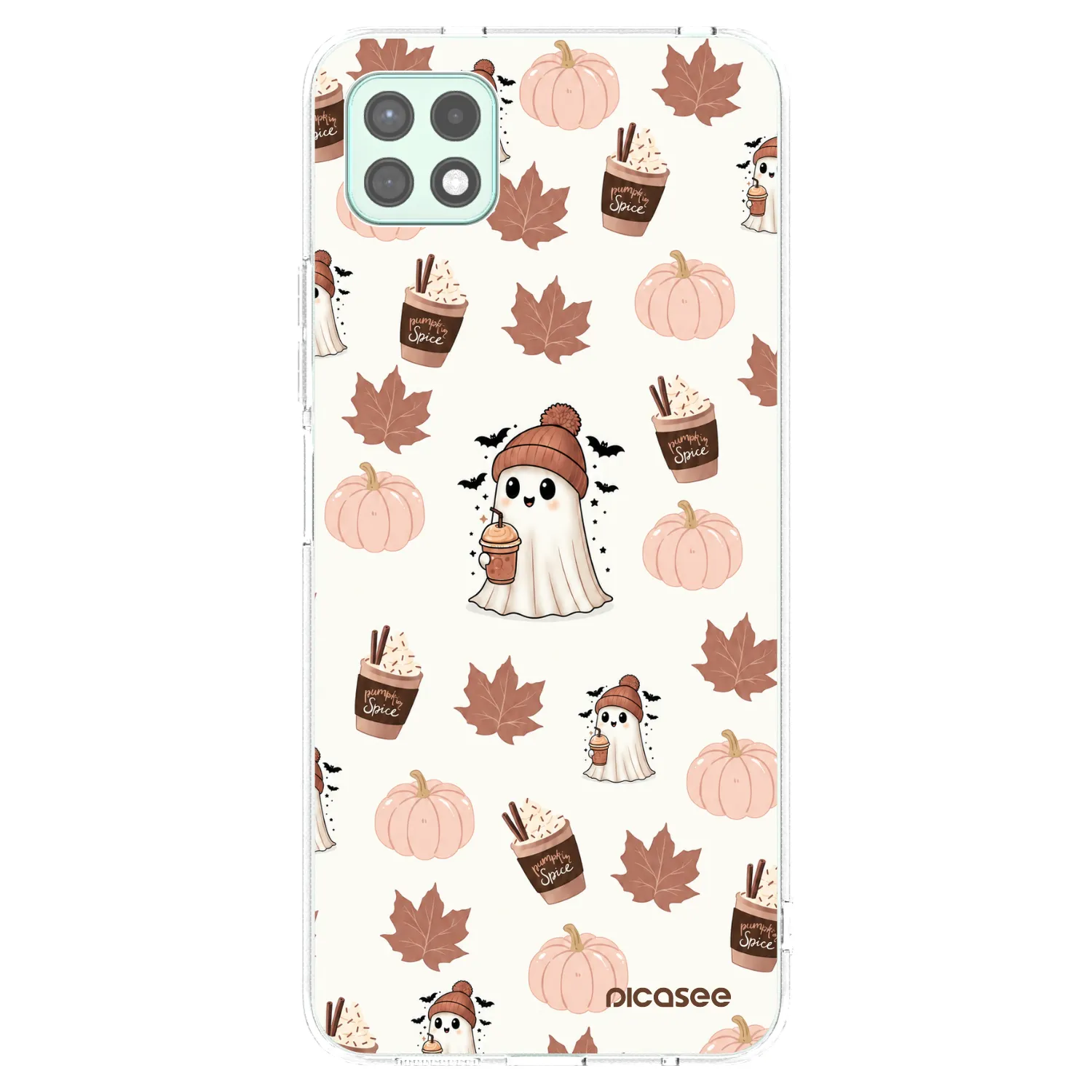 Picasee διαφανής θήκη σιλικόνης Samsung Galaxy A22 A226B 5G - Pumpkin spice