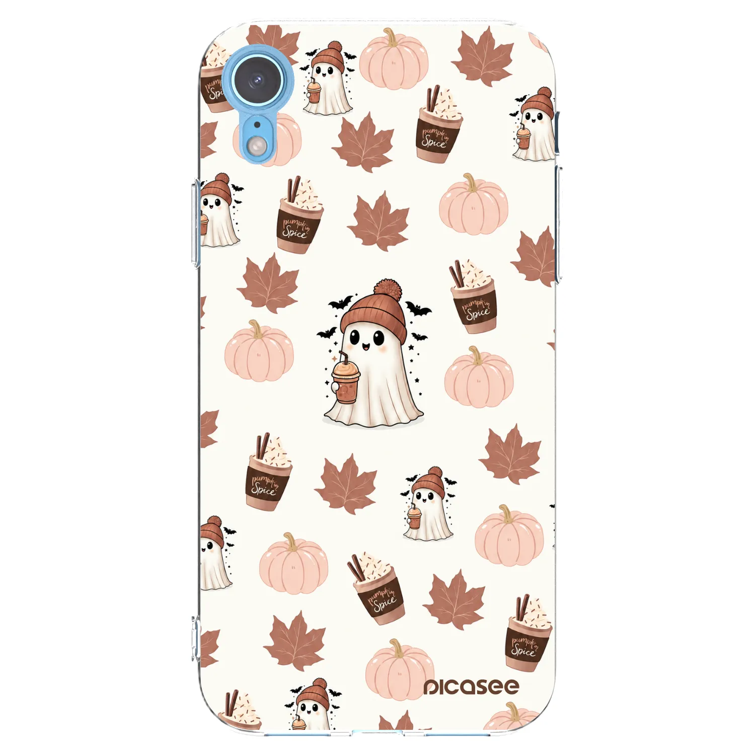 Picasee διαφανής θήκη σιλικόνης Apple iPhone XR - Pumpkin spice