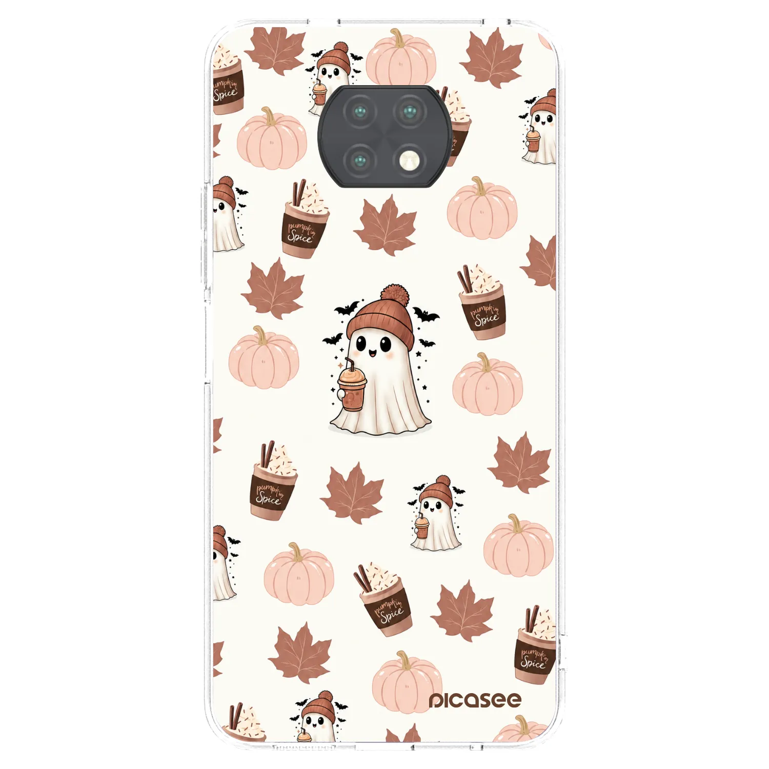 Picasee διαφανής θήκη σιλικόνης Xiaomi Redmi Note 9T - Pumpkin spice