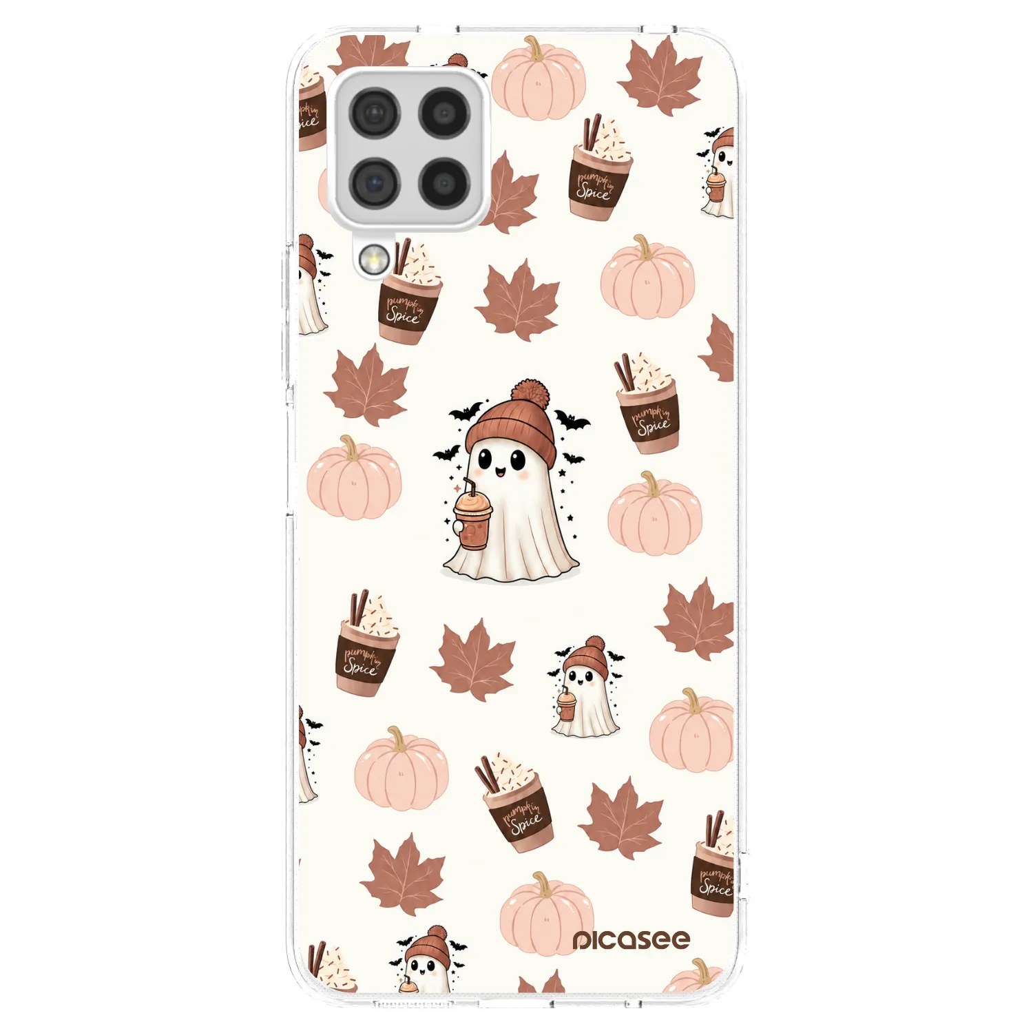Picasee διαφανής θήκη σιλικόνης Samsung Galaxy A22 A225F 4G - Pumpkin spice