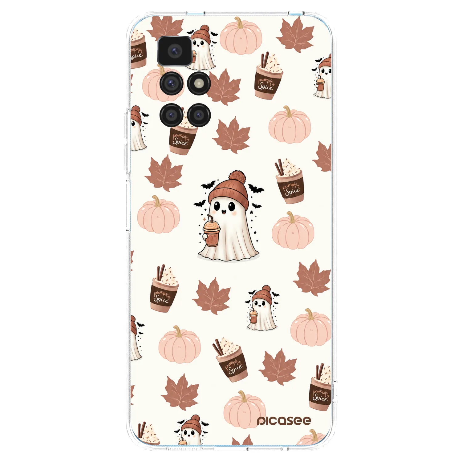 Picasee διαφανής θήκη σιλικόνης Xiaomi Redmi 10 - Pumpkin spice