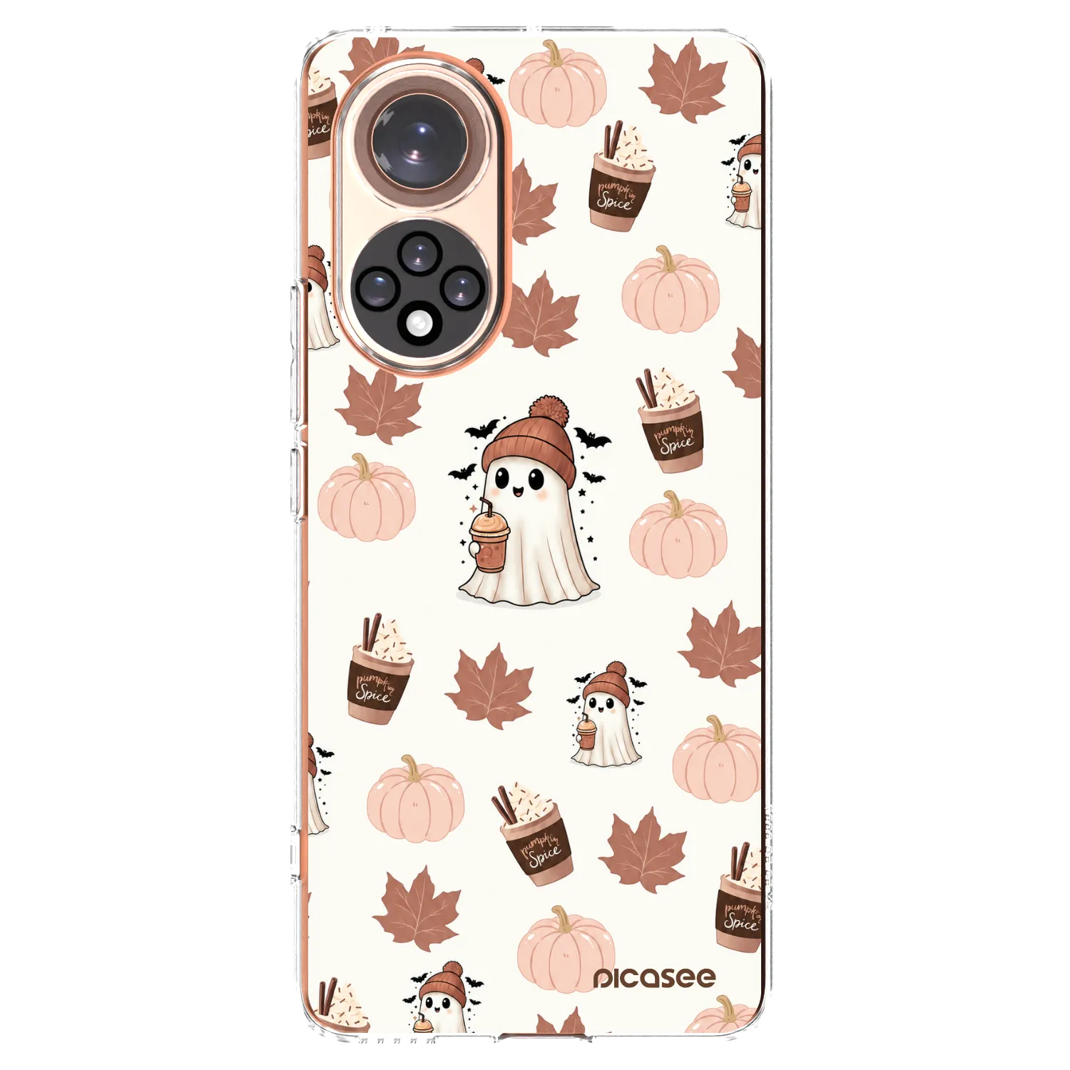 Picasee διαφανής θήκη σιλικόνης Huawei Nova 9 - Pumpkin spice