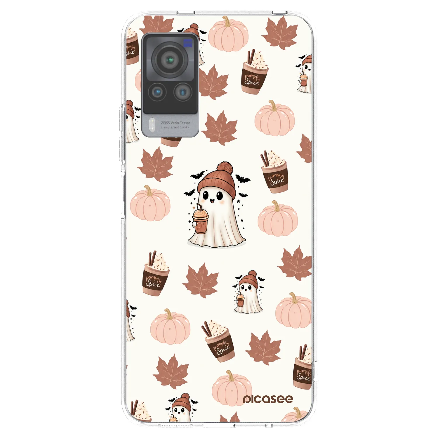 Picasee διαφανής θήκη σιλικόνης Vivo X60 Pro 5G - Pumpkin spice