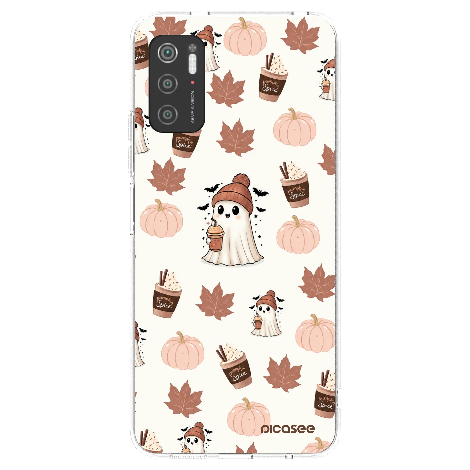 Picasee διαφανής θήκη σιλικόνης Xiaomi Poco M3 Pro 5G - Pumpkin spice