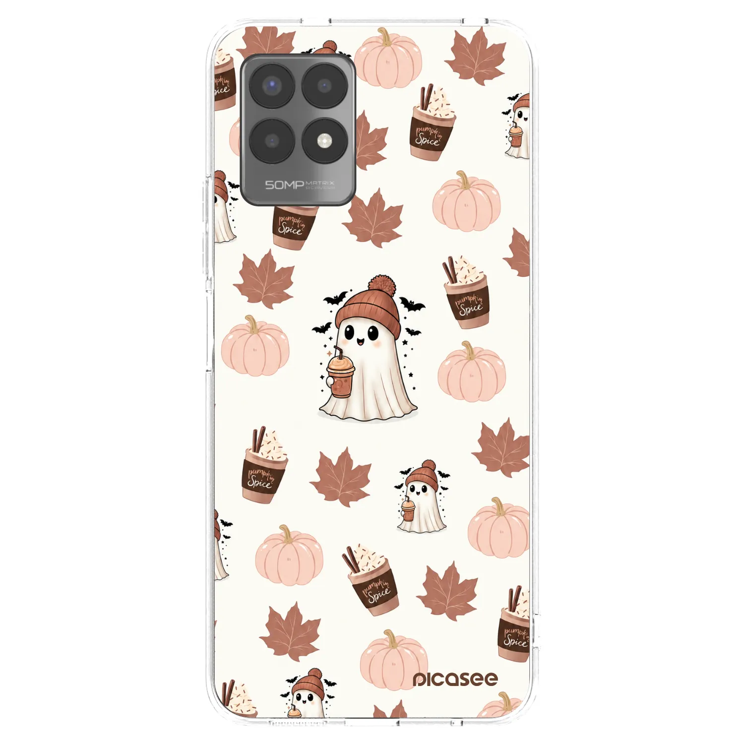 Picasee διαφανής θήκη σιλικόνης Realme 8i - Pumpkin spice