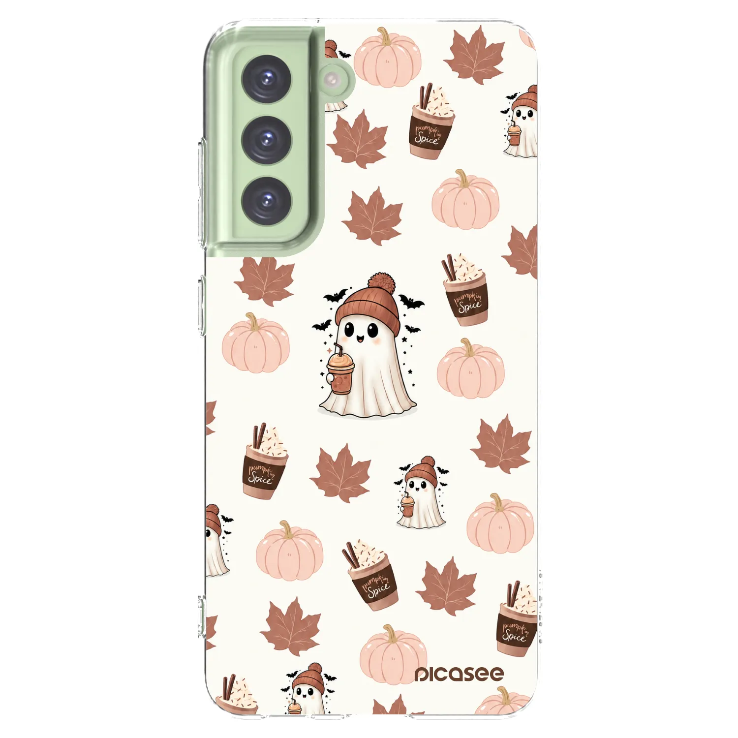 Picasee διαφανής θήκη σιλικόνης Samsung Galaxy S21 FE 5G - Pumpkin spice