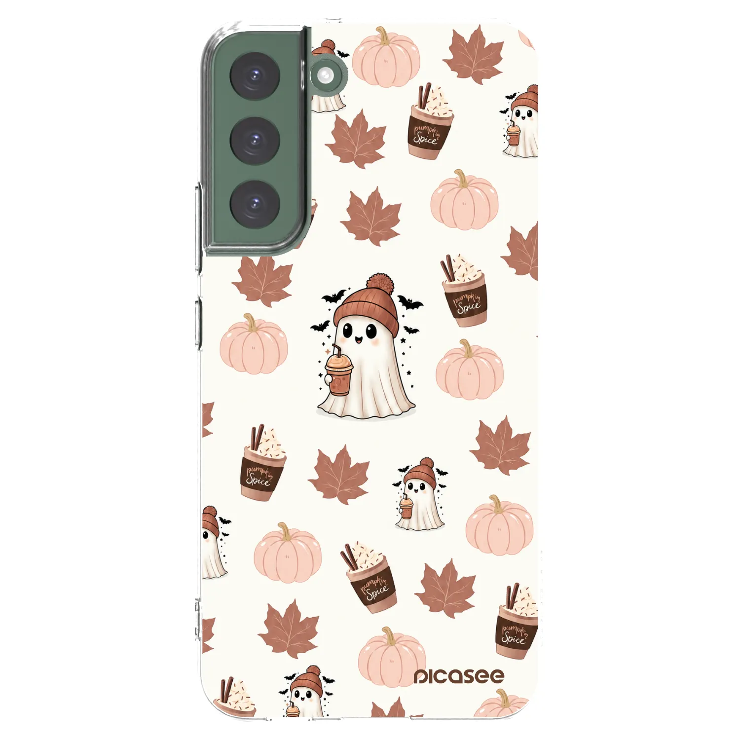 Picasee διαφανής θήκη σιλικόνης Samsung Galaxy S22+ 5G - Pumpkin spice