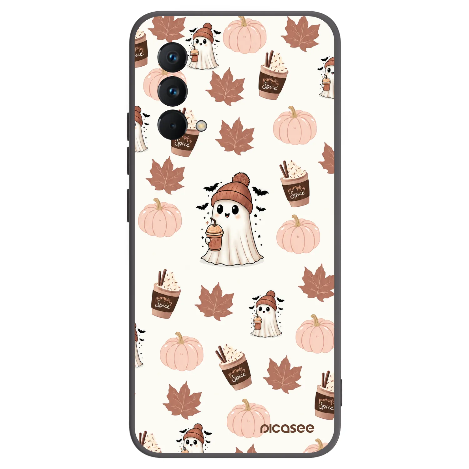 Picasee Μαύρη θήκη σιλικόνης για Realme GT Master Edition 5G - Pumpkin spice