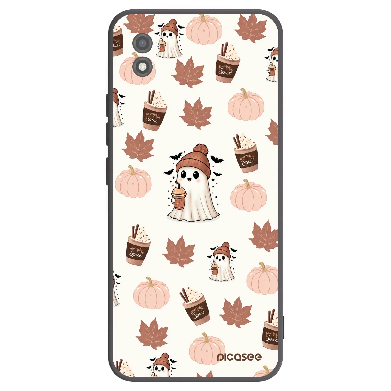 Picasee Μαύρη θήκη σιλικόνης για Realme C11 (2021) - Pumpkin spice