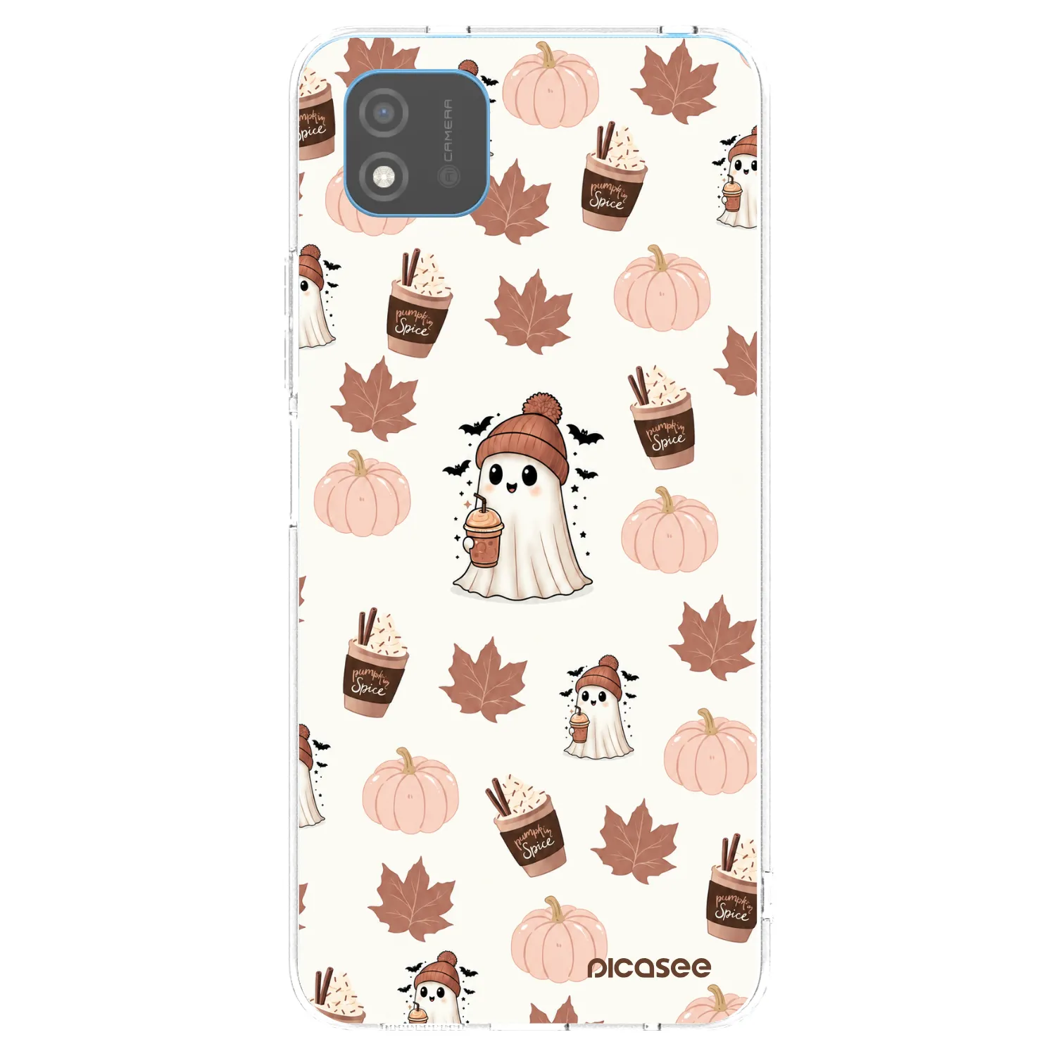 Picasee διαφανής θήκη σιλικόνης Realme C11 (2021) - Pumpkin spice