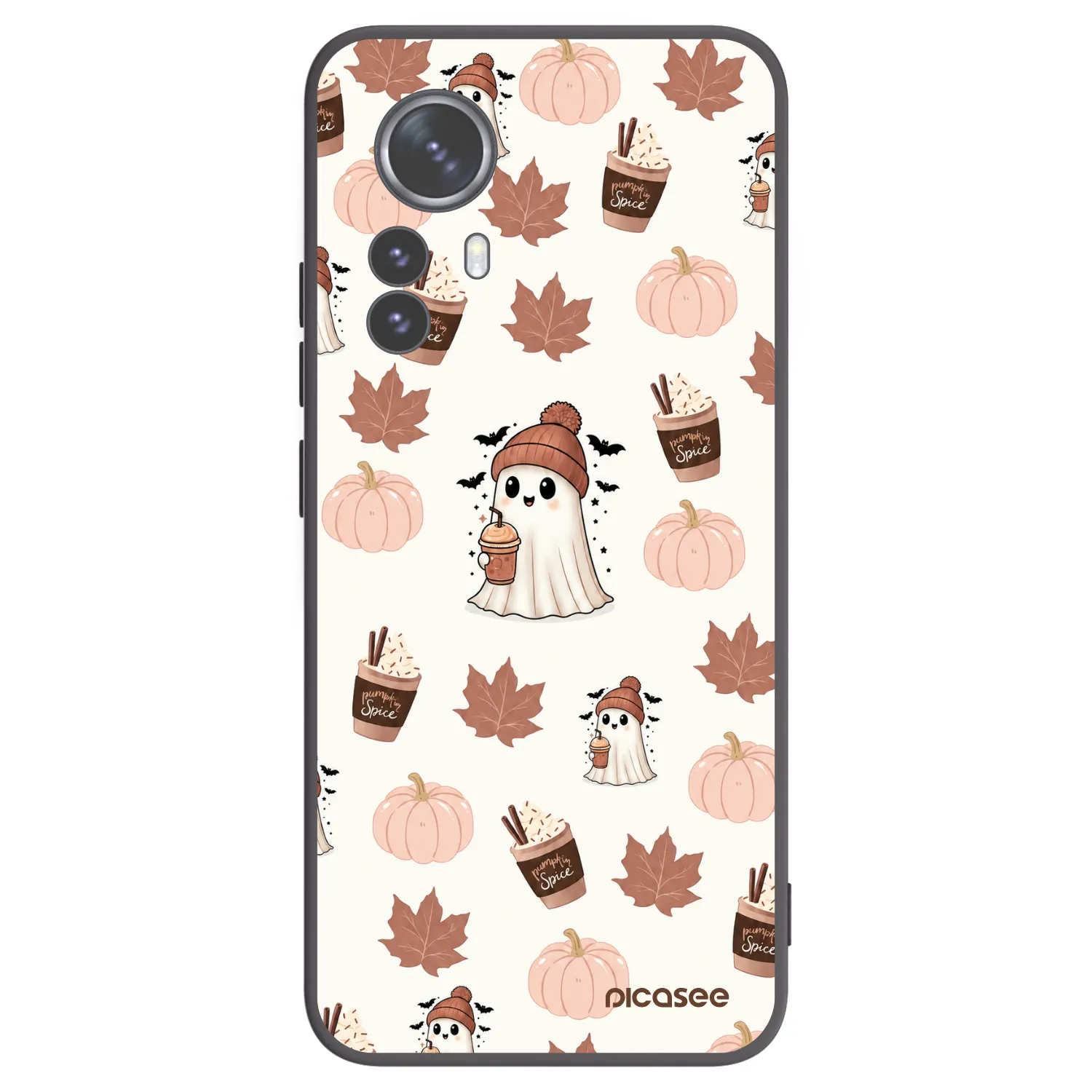 Picasee Μαύρη θήκη σιλικόνης για Xiaomi 12 Pro - Pumpkin spice