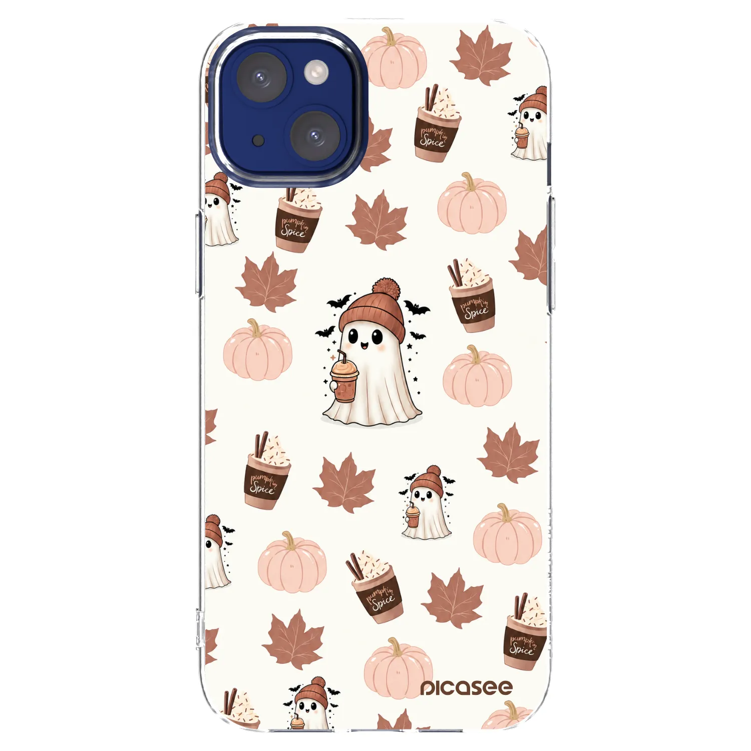 Picasee διαφανής θήκη σιλικόνης Apple iPhone 14 Plus - Pumpkin spice