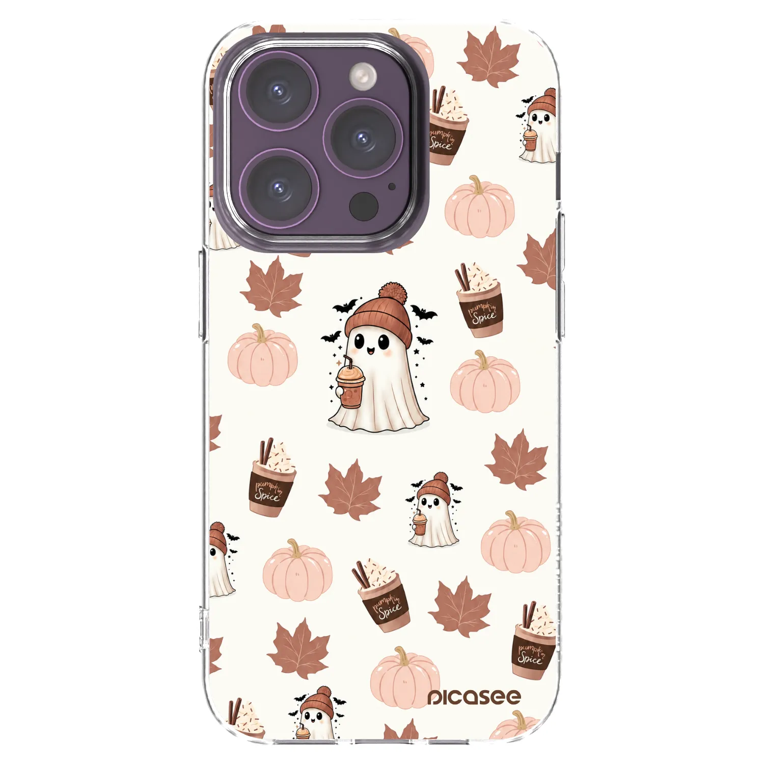 Picasee διαφανής θήκη σιλικόνης Apple iPhone 14 Pro - Pumpkin spice