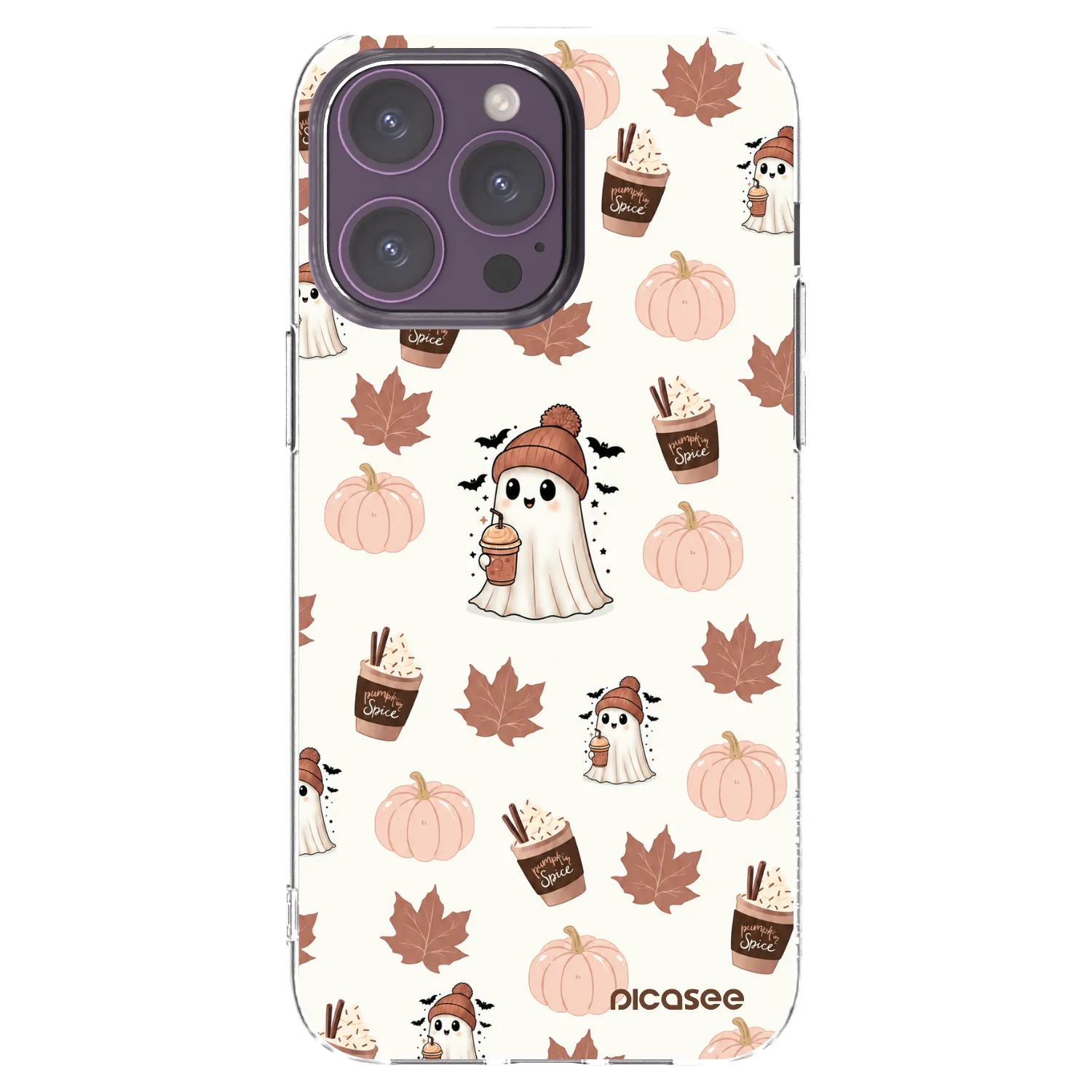 Picasee διαφανής θήκη σιλικόνης Apple iPhone 14 Pro Max - Pumpkin spice