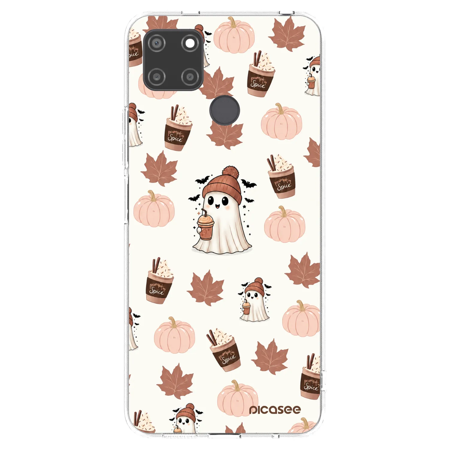 Picasee διαφανής θήκη σιλικόνης Realme C21Y - Pumpkin spice