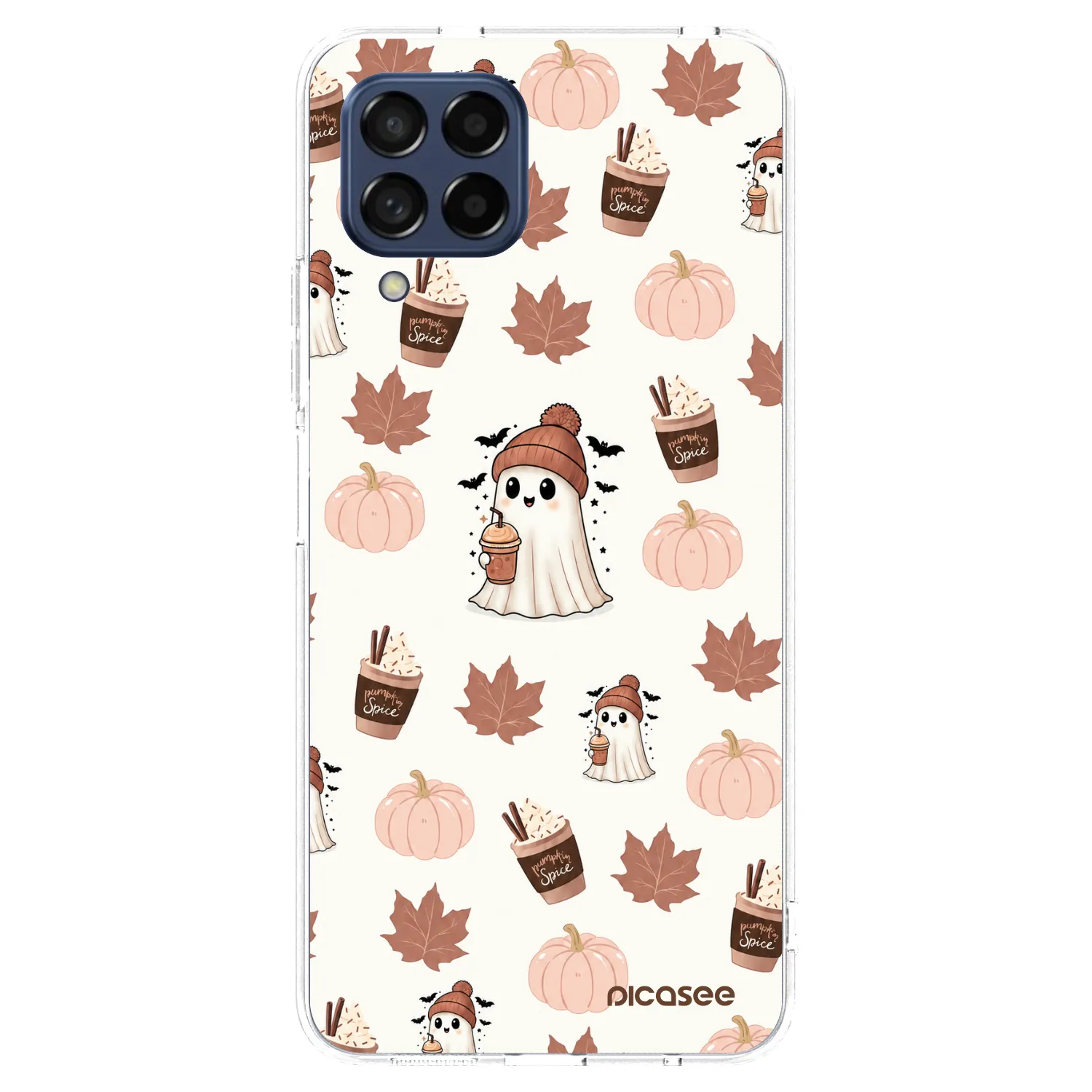 Picasee διαφανής θήκη σιλικόνης Samsung Galaxy M53 5G - Pumpkin spice