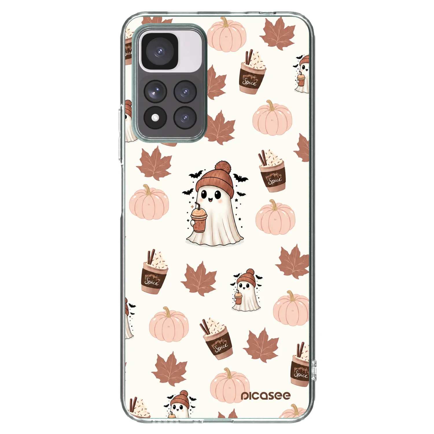 Picasee διαφανής θήκη σιλικόνης Xiaomi Redmi Note 11 Pro+ 5G - Pumpkin spice