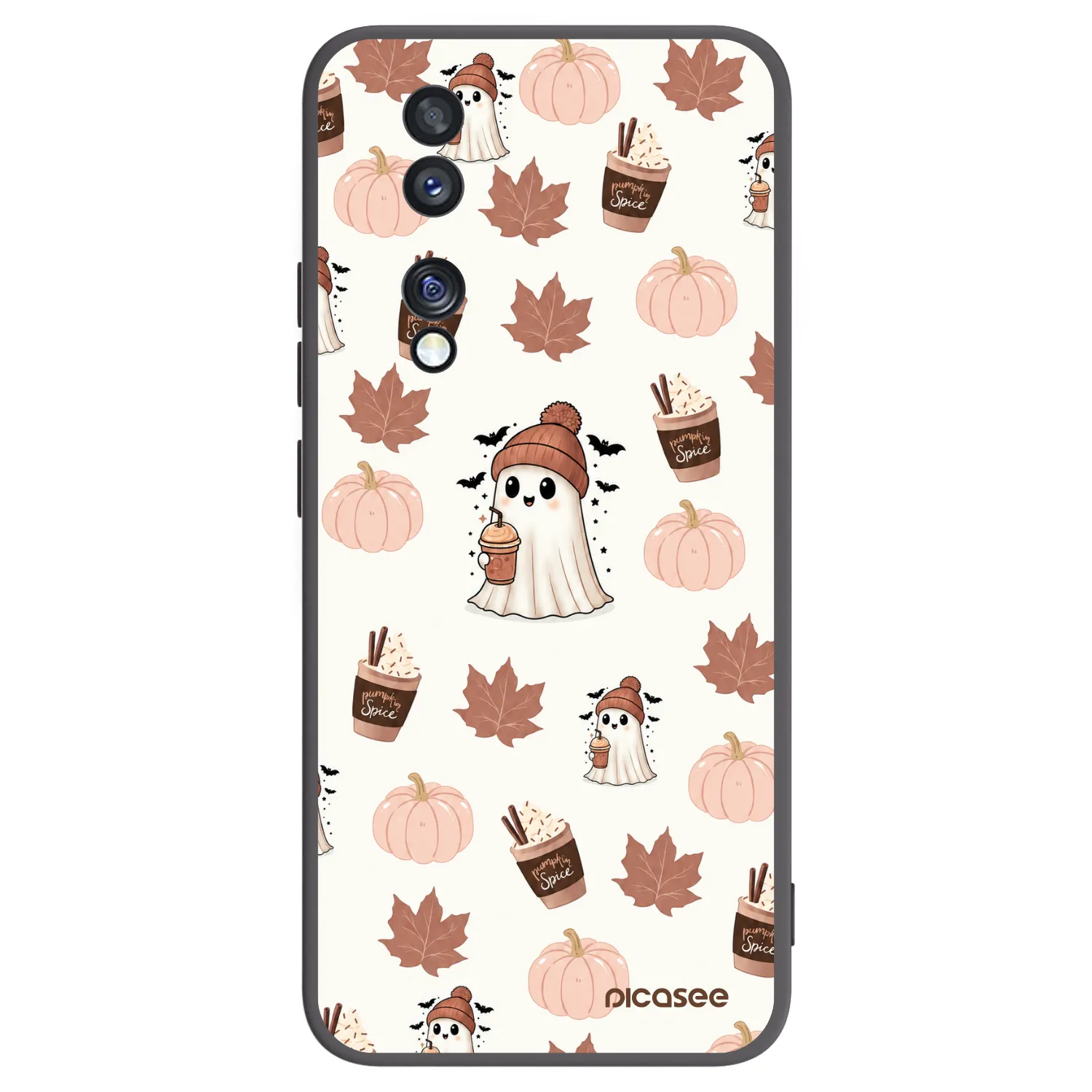Picasee Μαύρη θήκη σιλικόνης για Honor 70 - Pumpkin spice