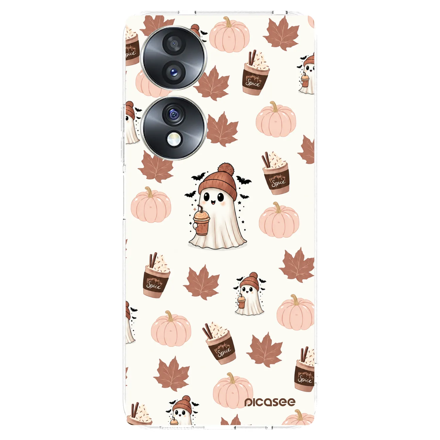 Picasee διαφανής θήκη σιλικόνης Honor 70 - Pumpkin spice
