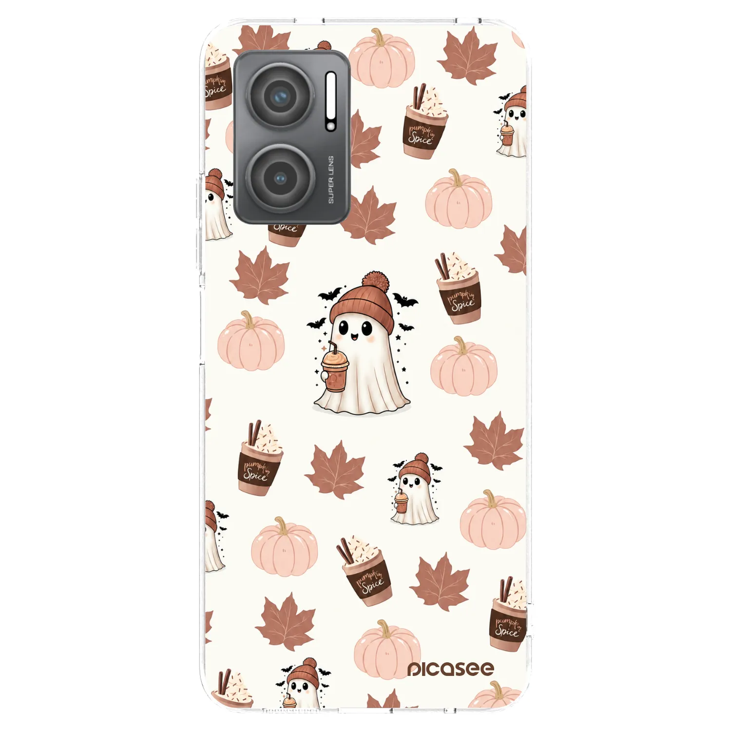 Picasee διαφανής θήκη σιλικόνης Xiaomi Redmi 10 5G - Pumpkin spice