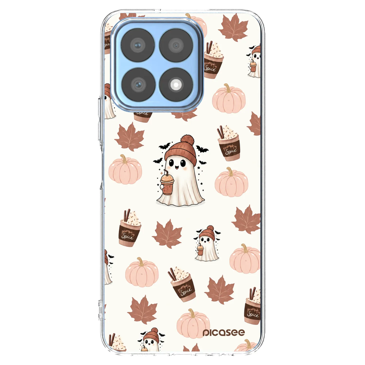 Picasee διαφανής θήκη σιλικόνης Honor X8a - Pumpkin spice