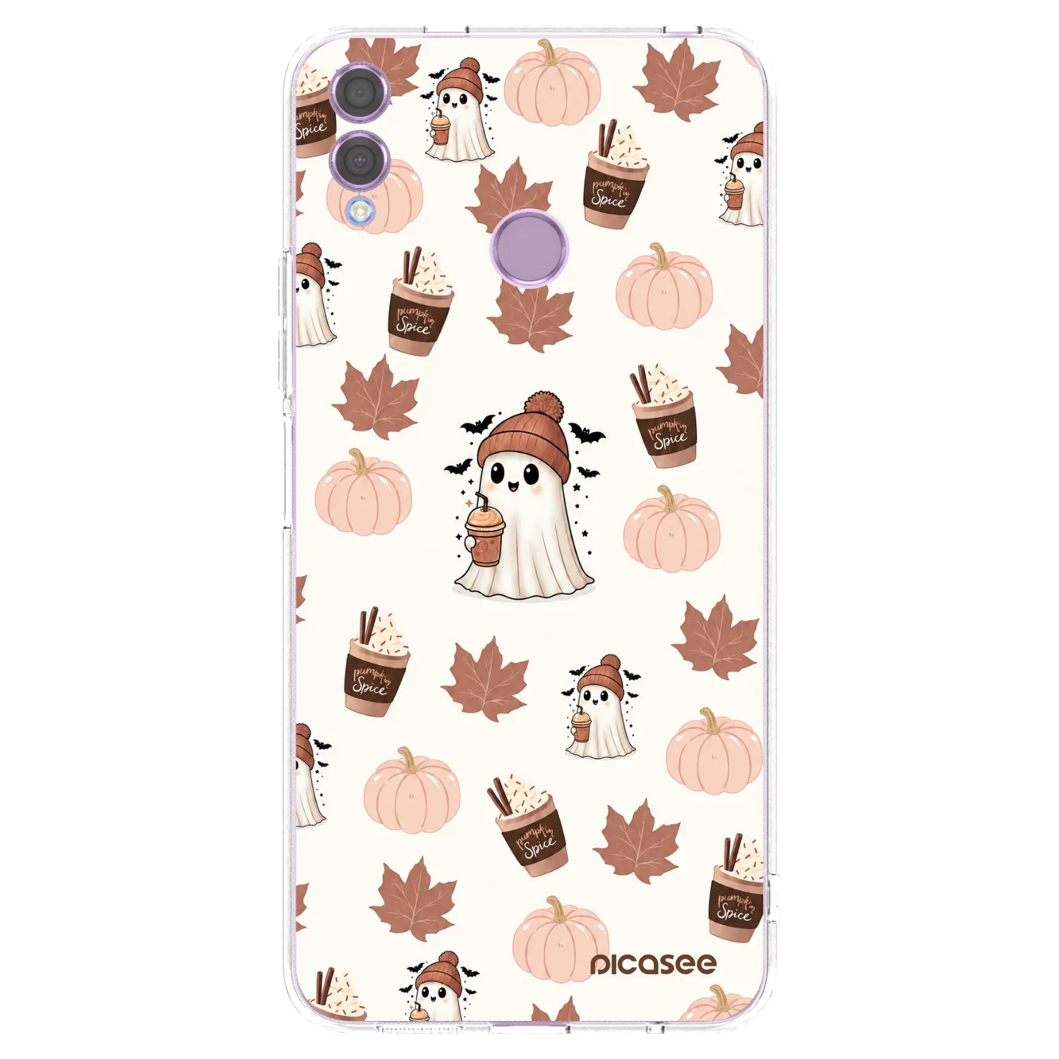 Picasee διαφανής θήκη σιλικόνης Honor 8X - Pumpkin spice