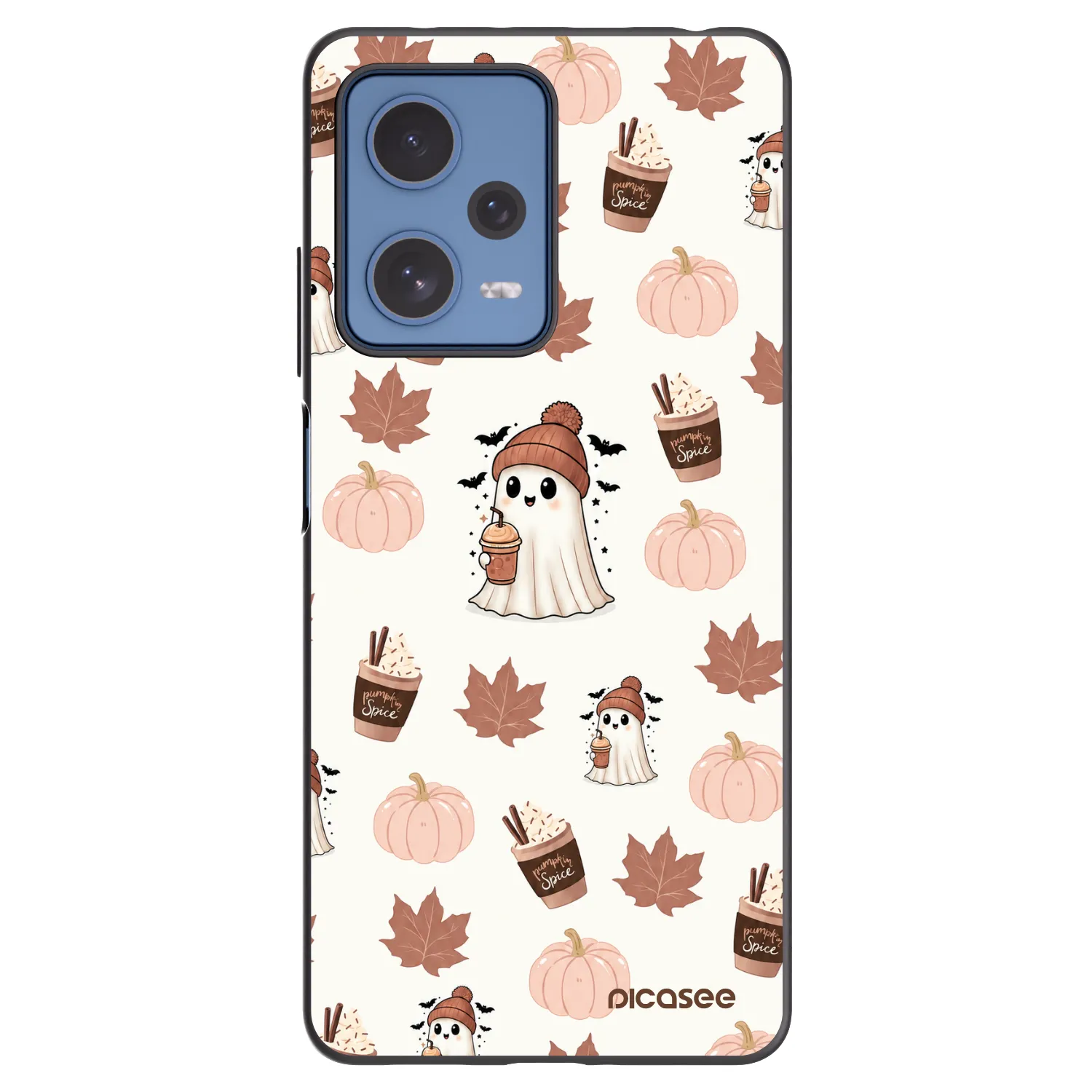 Picasee Μαύρη θήκη σιλικόνης για Xiaomi Redmi Note 12 Pro 5G - Pumpkin spice