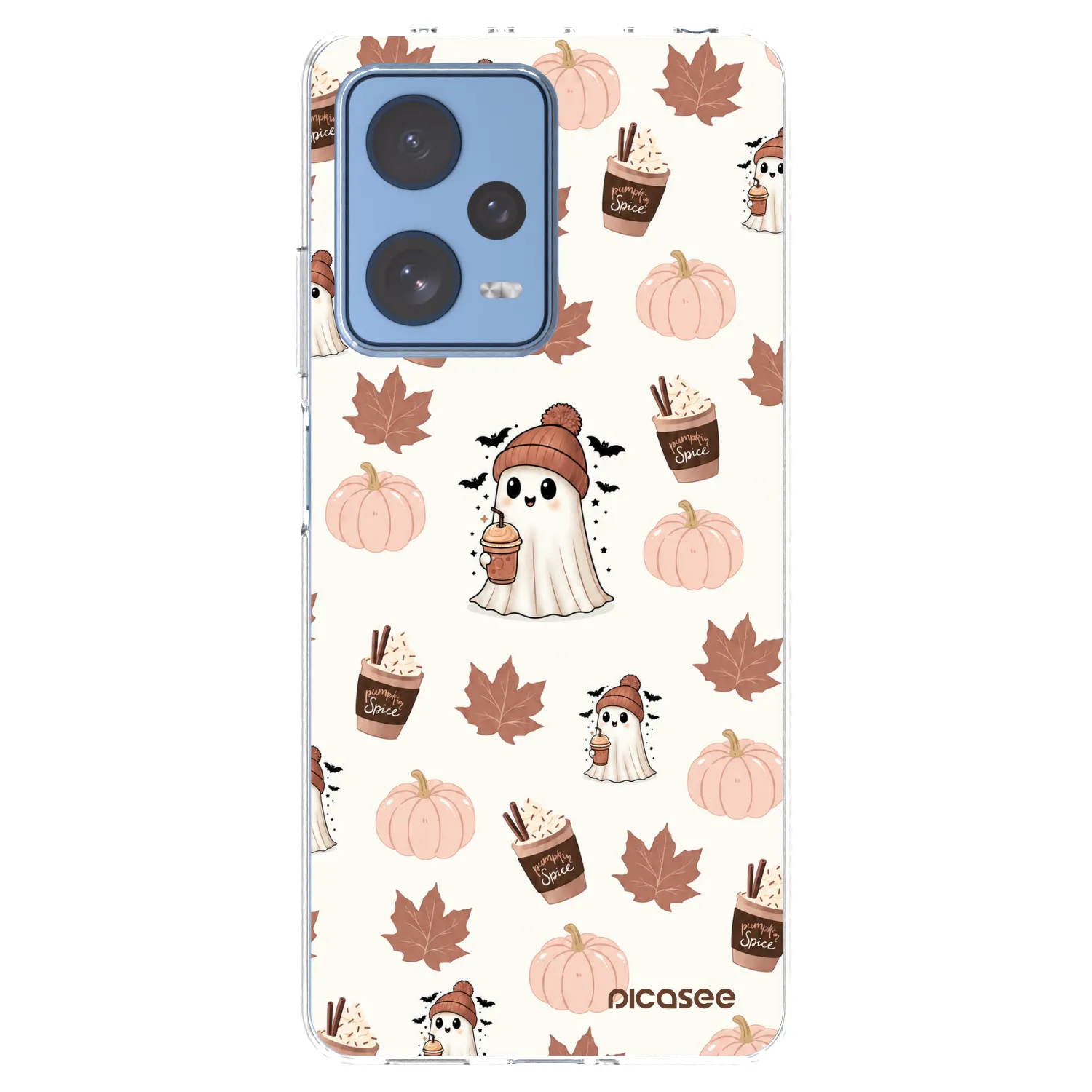 Picasee διαφανής θήκη σιλικόνης Xiaomi Redmi Note 12 Pro 5G - Pumpkin spice