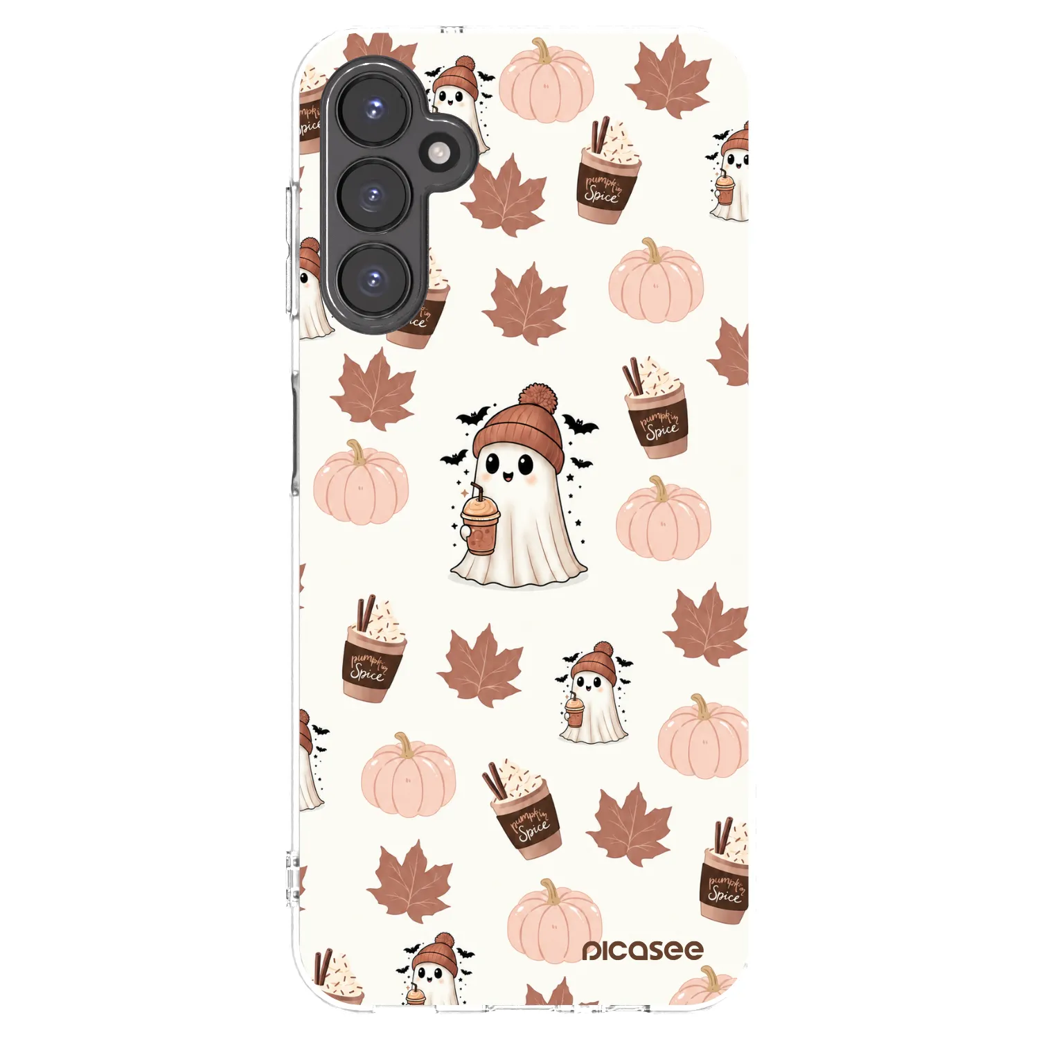 Picasee διαφανής θήκη σιλικόνης Samsung Galaxy A14 4G A145R - Pumpkin spice