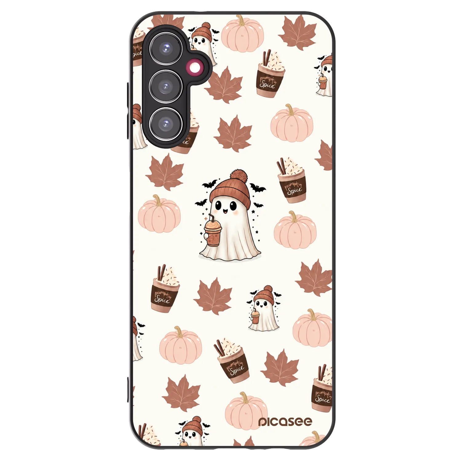 Picasee Μαύρη θήκη σιλικόνης για Samsung Galaxy A14 5G A146P - Pumpkin spice