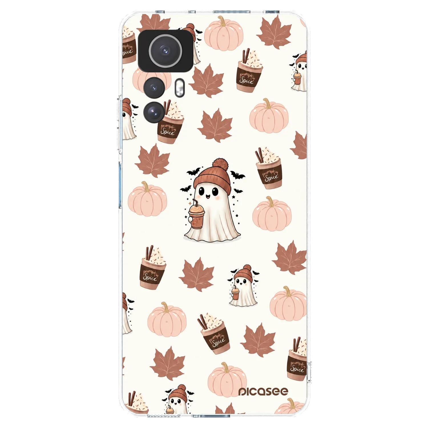 Picasee διαφανής θήκη σιλικόνης Xiaomi Redmi Note 12S - Pumpkin spice