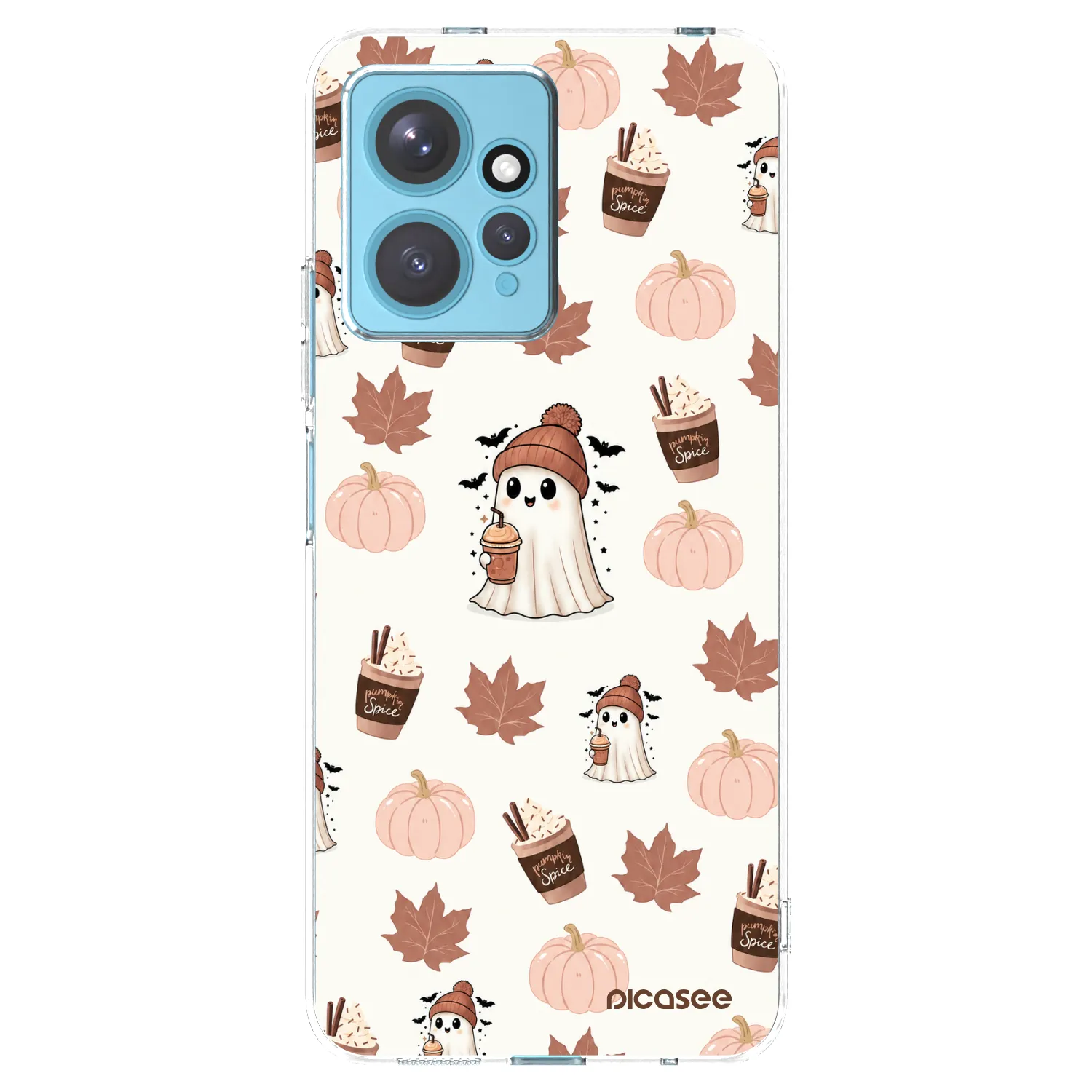 Picasee διαφανής θήκη σιλικόνης Xiaomi Redmi Note 12 4G - Pumpkin spice