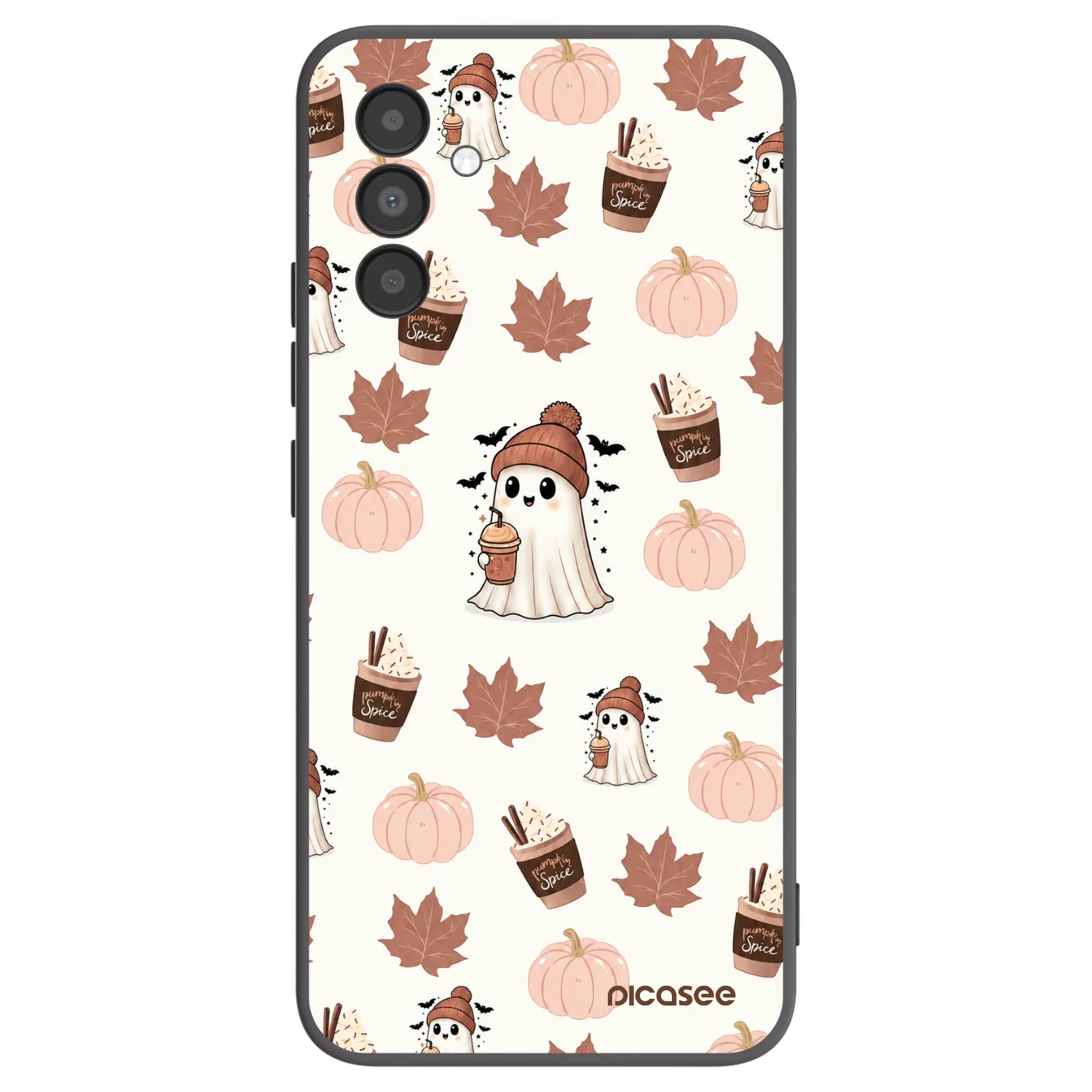 Picasee Μαύρη θήκη σιλικόνης για Samsung Galaxy A04s A047F - Pumpkin spice