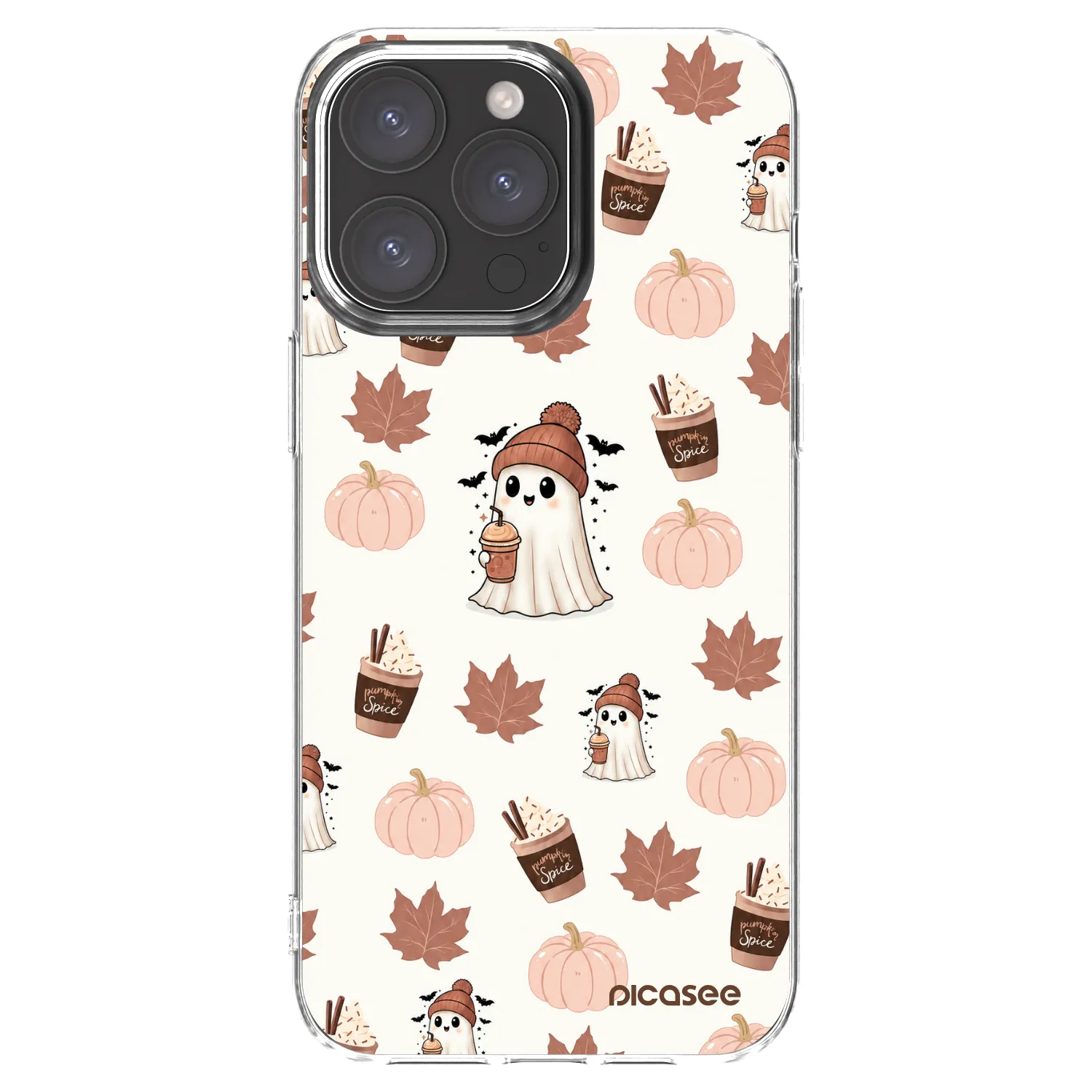 Picasee διαφανής θήκη σιλικόνης Apple iPhone 15 Pro Max - Pumpkin spice