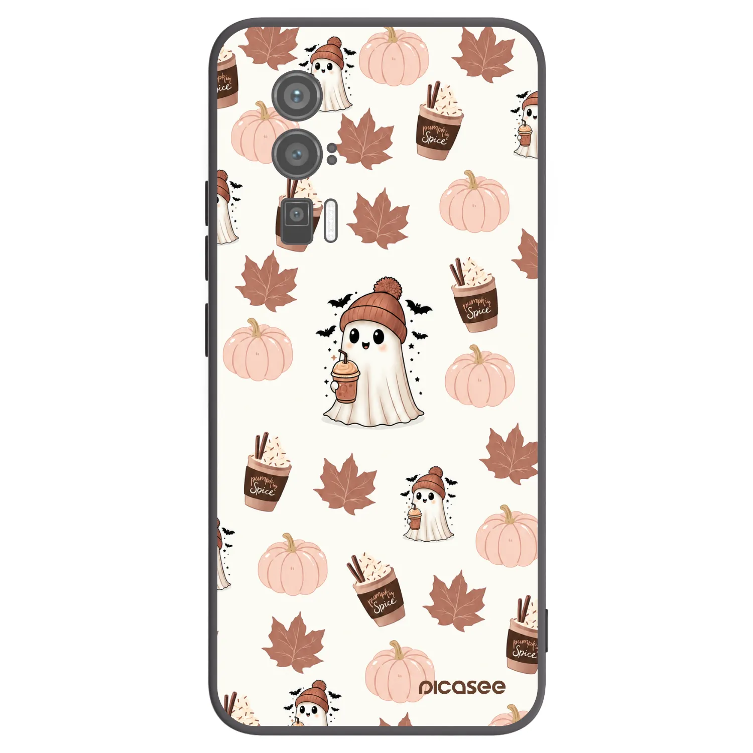 Picasee Μαύρη θήκη σιλικόνης για Xiaomi Poco F5 Pro 5G - Pumpkin spice