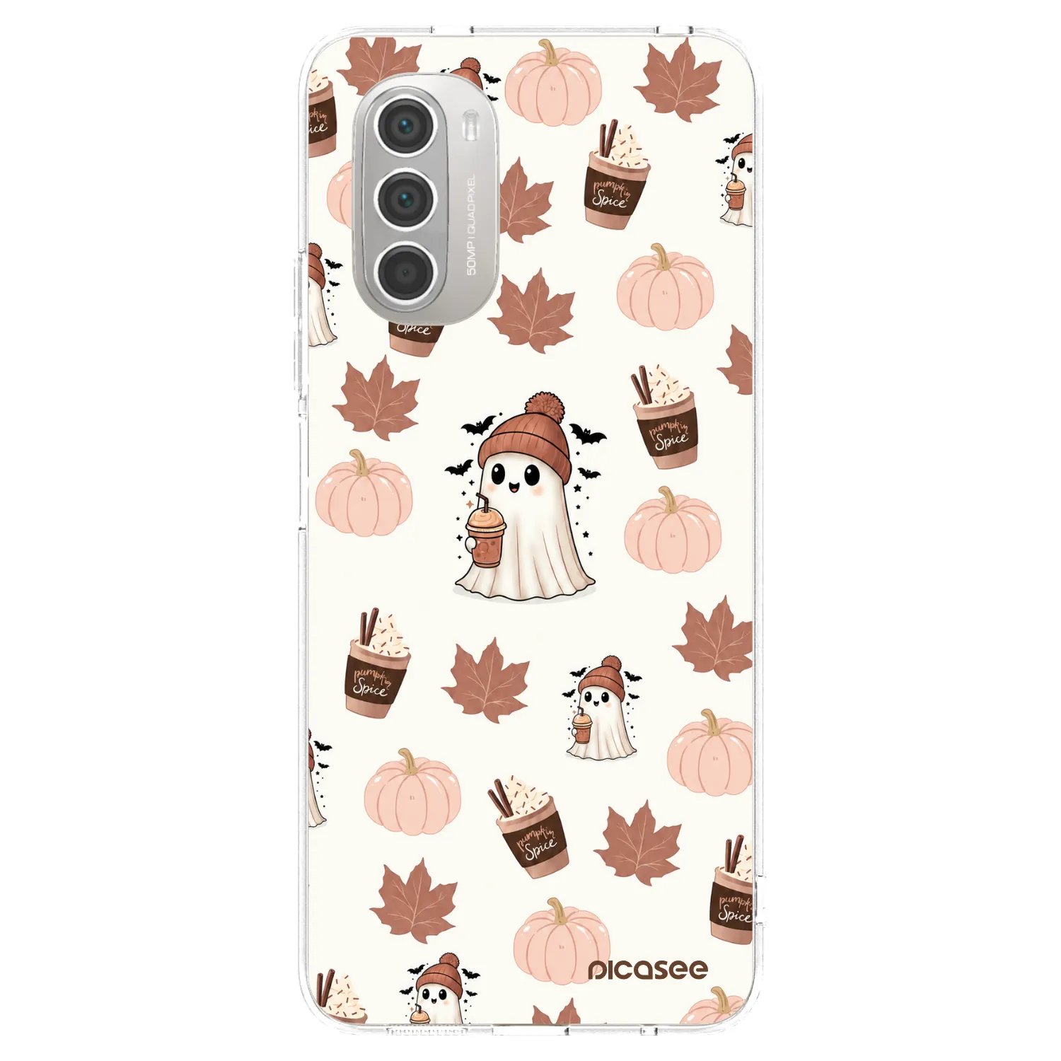 Picasee διαφανής θήκη σιλικόνης Motorola Moto G51 - Pumpkin spice