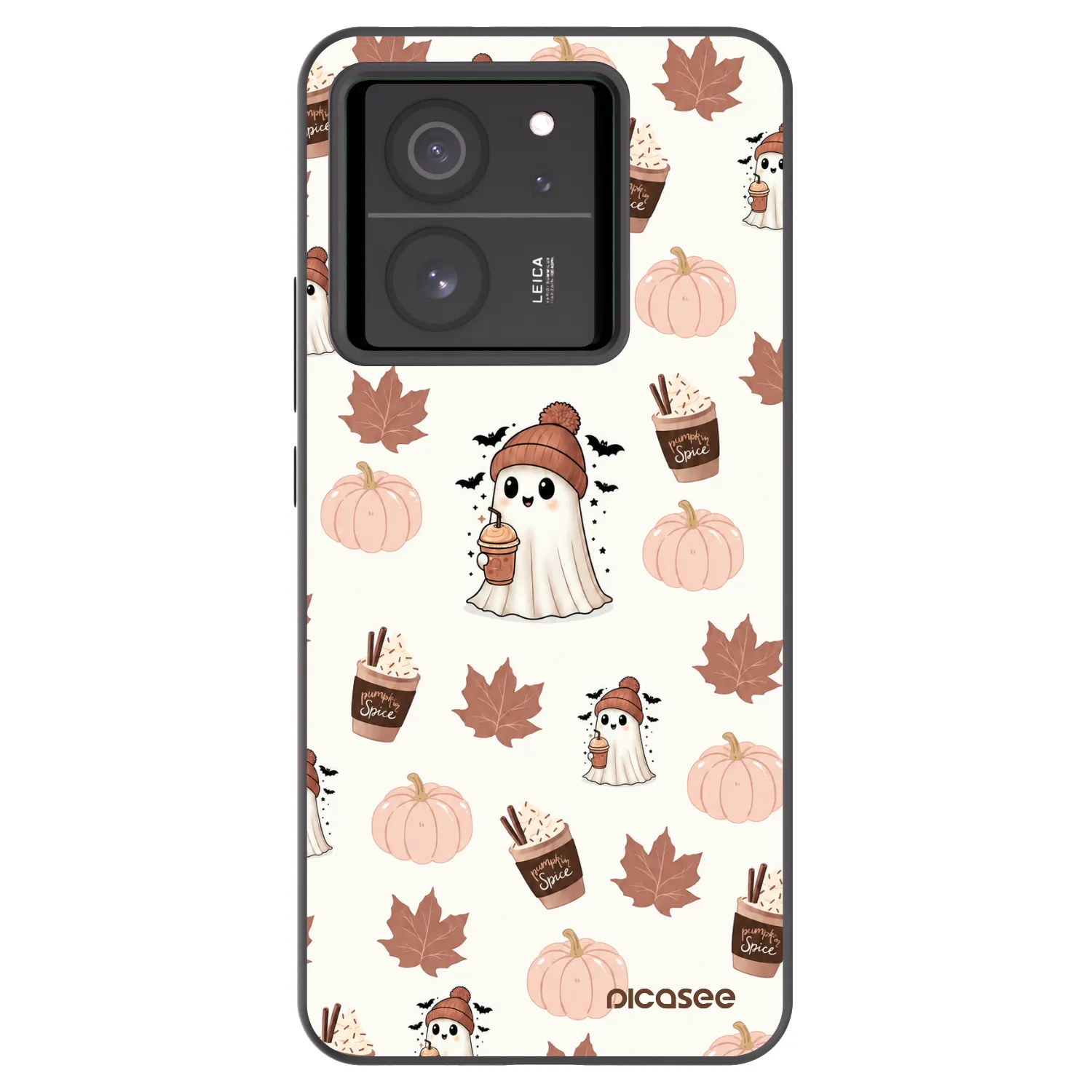 Picasee Μαύρη θήκη σιλικόνης για Xiaomi 13T Pro - Pumpkin spice