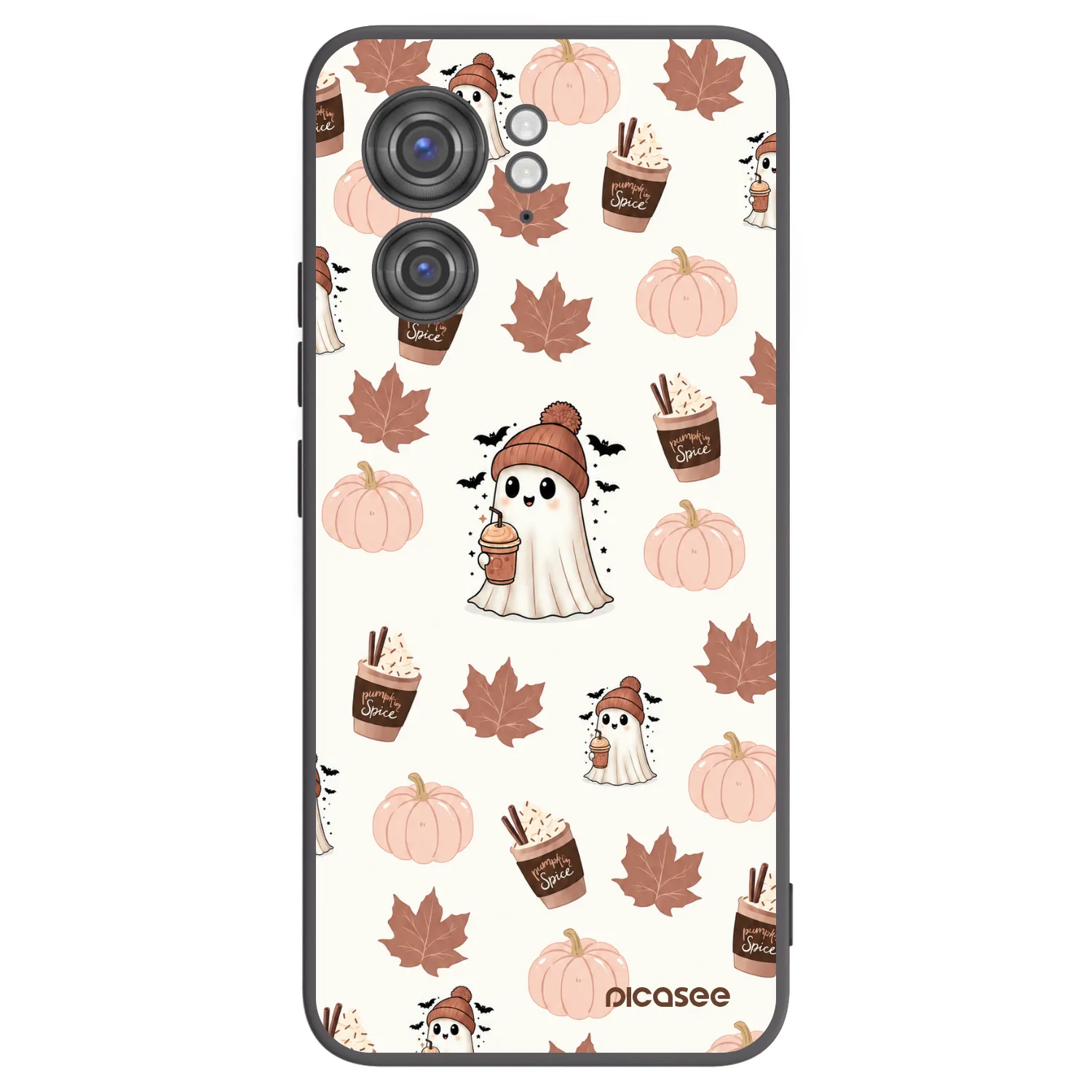Picasee Μαύρη θήκη σιλικόνης για Motorola Edge 40 - Pumpkin spice
