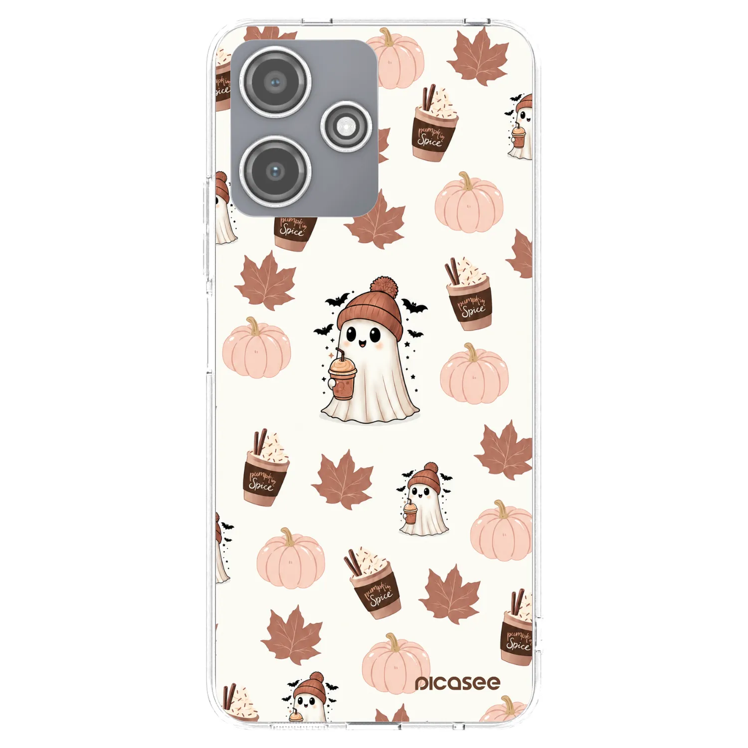 Picasee διαφανής θήκη σιλικόνης Xiaomi Redmi 12 5G - Pumpkin spice