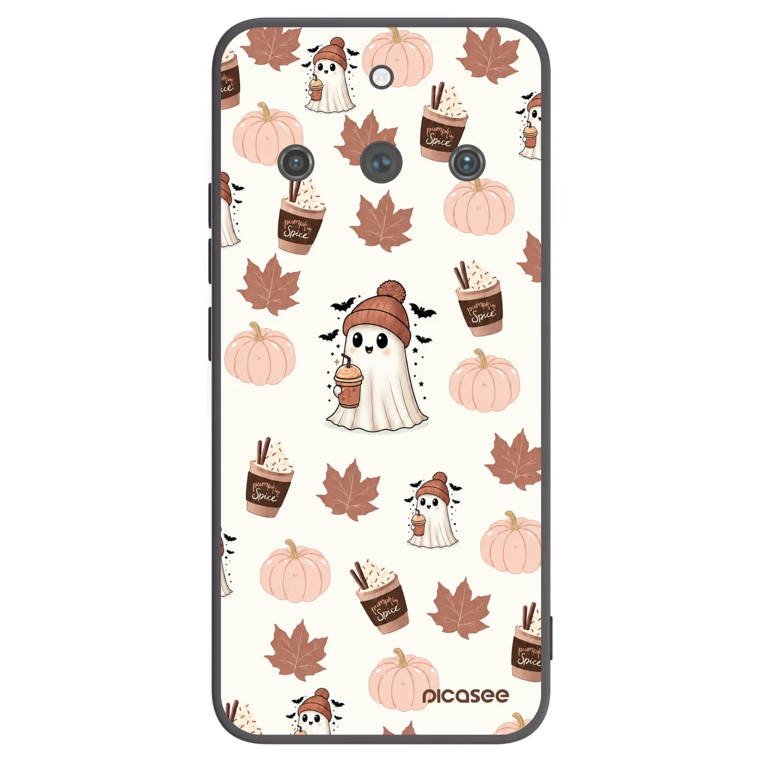 Picasee Μαύρη θήκη σιλικόνης για Realme 11 Pro+ - Pumpkin spice