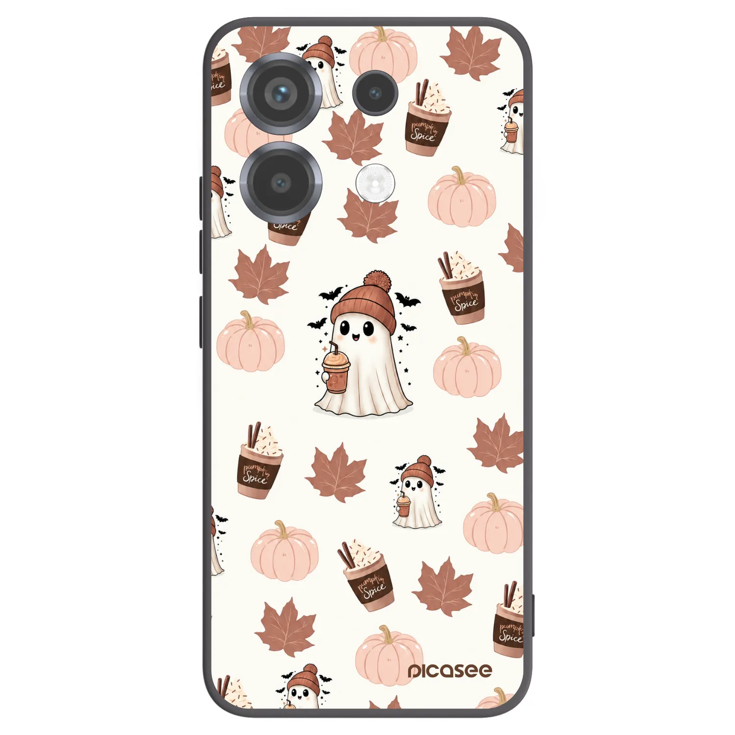Picasee Μαύρη θήκη σιλικόνης για Xiaomi Poco X6 - Pumpkin spice
