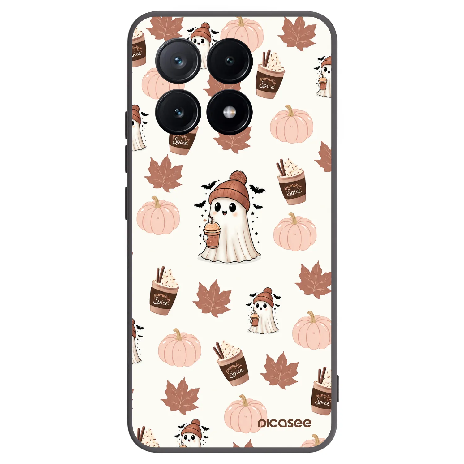 Picasee Μαύρη θήκη σιλικόνης για Xiaomi Poco X6 Pro - Pumpkin spice