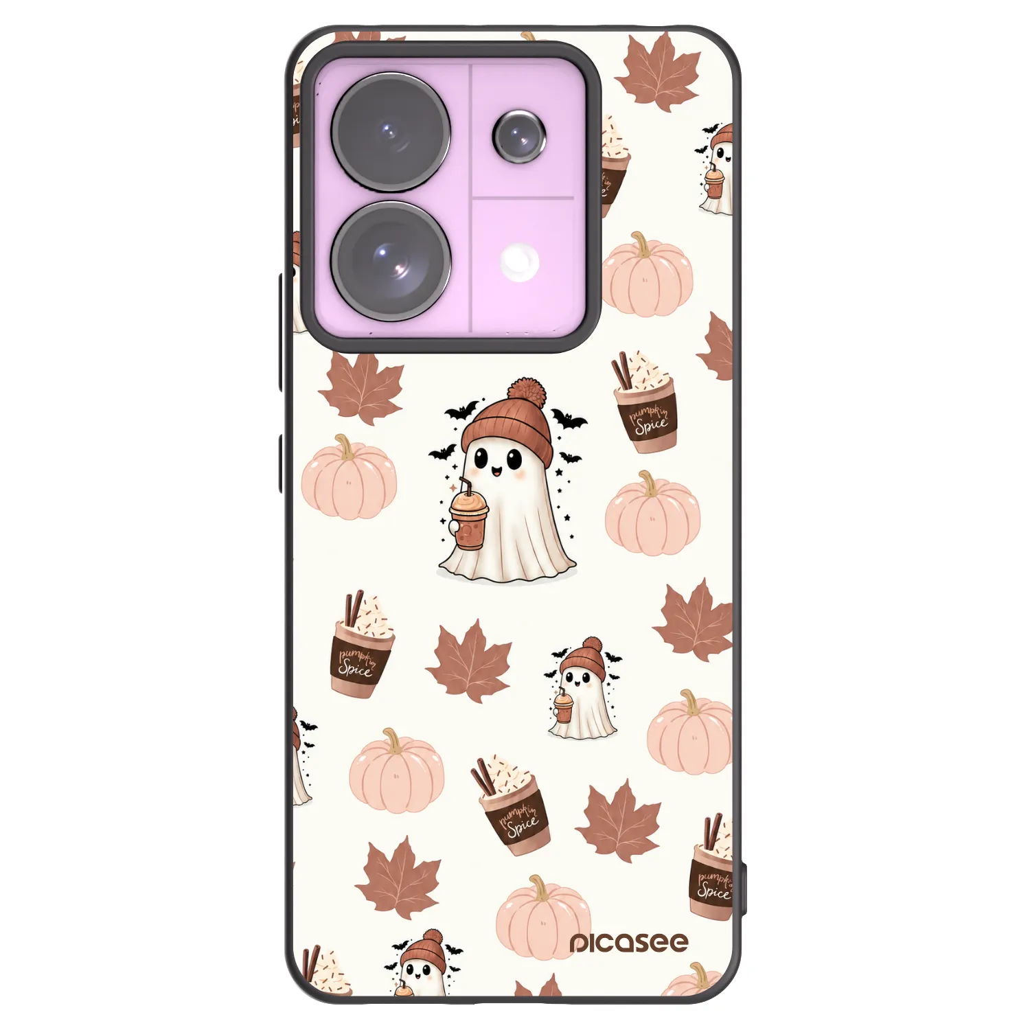 Picasee Μαύρη θήκη σιλικόνης για Xiaomi Redmi Note 13 Pro 5G - Pumpkin spice