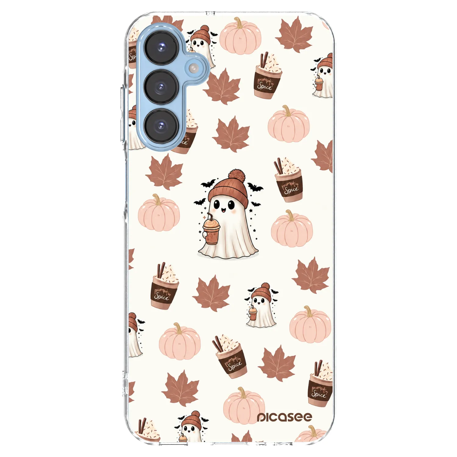 Picasee διαφανής θήκη σιλικόνης Samsung Galaxy A15 A156B 5G - Pumpkin spice