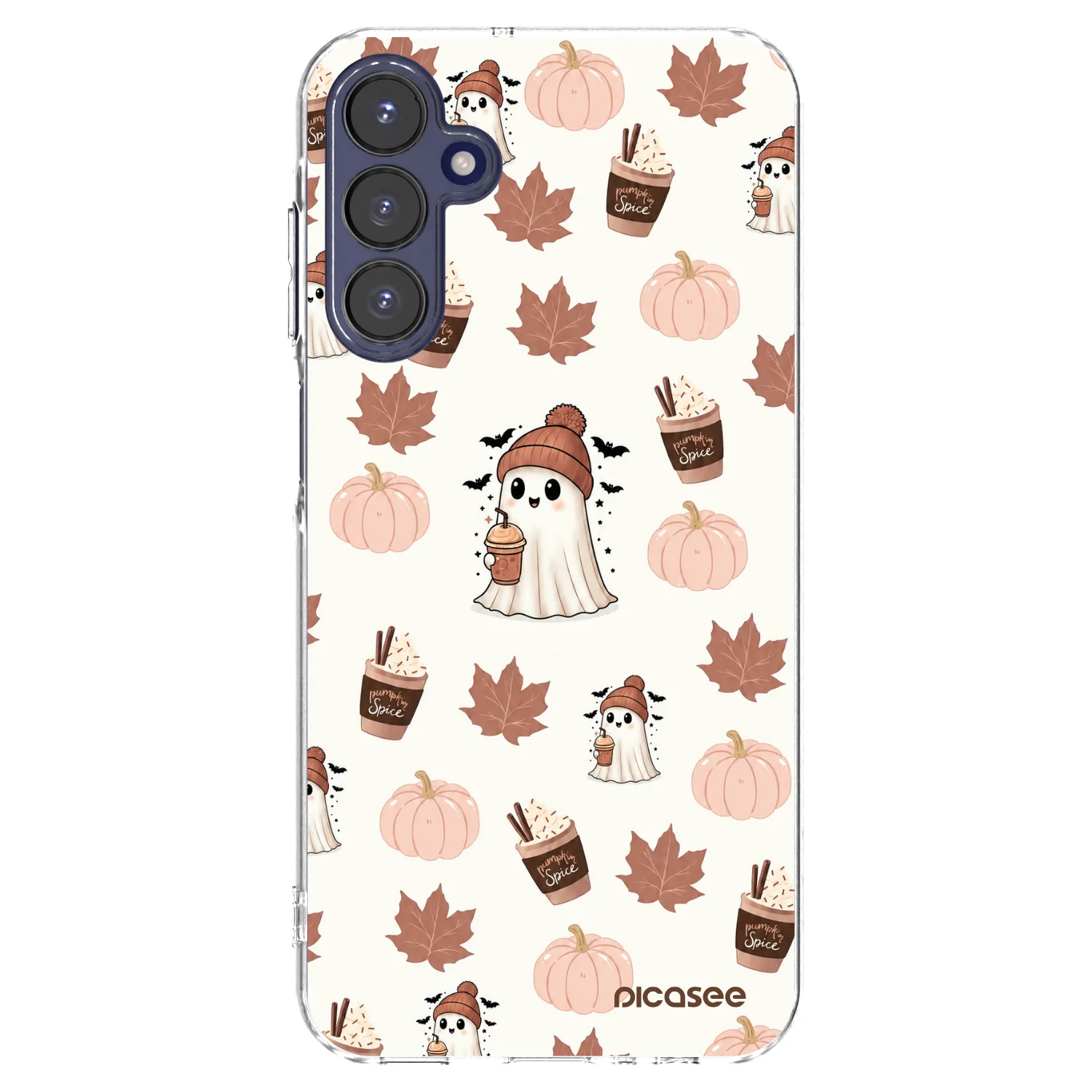 Picasee διαφανής θήκη σιλικόνης Samsung Galaxy A15 A155F 4G - Pumpkin spice